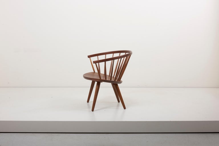Wooden Easy Chair Arka By Yngve Ekstrom Sweden 1950s At 1stdibs