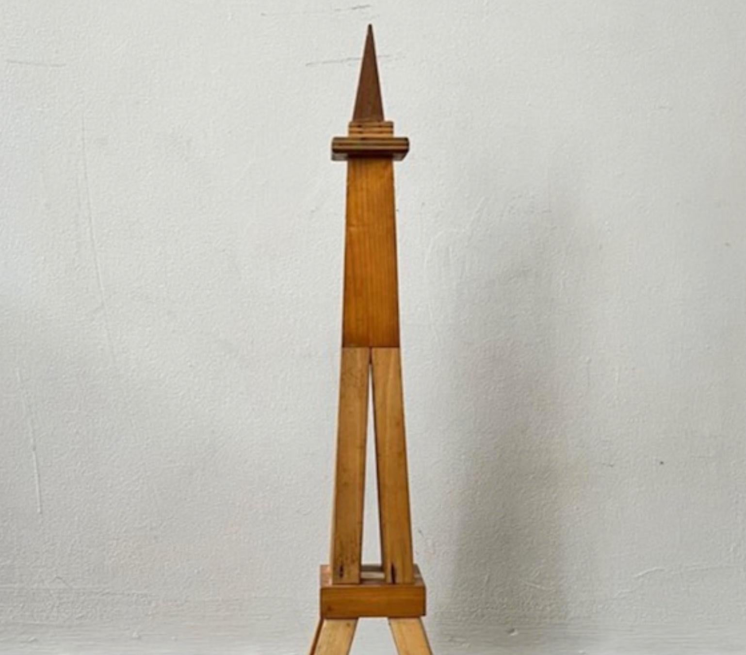 French Wooden Eiffel Tower Model For Sale