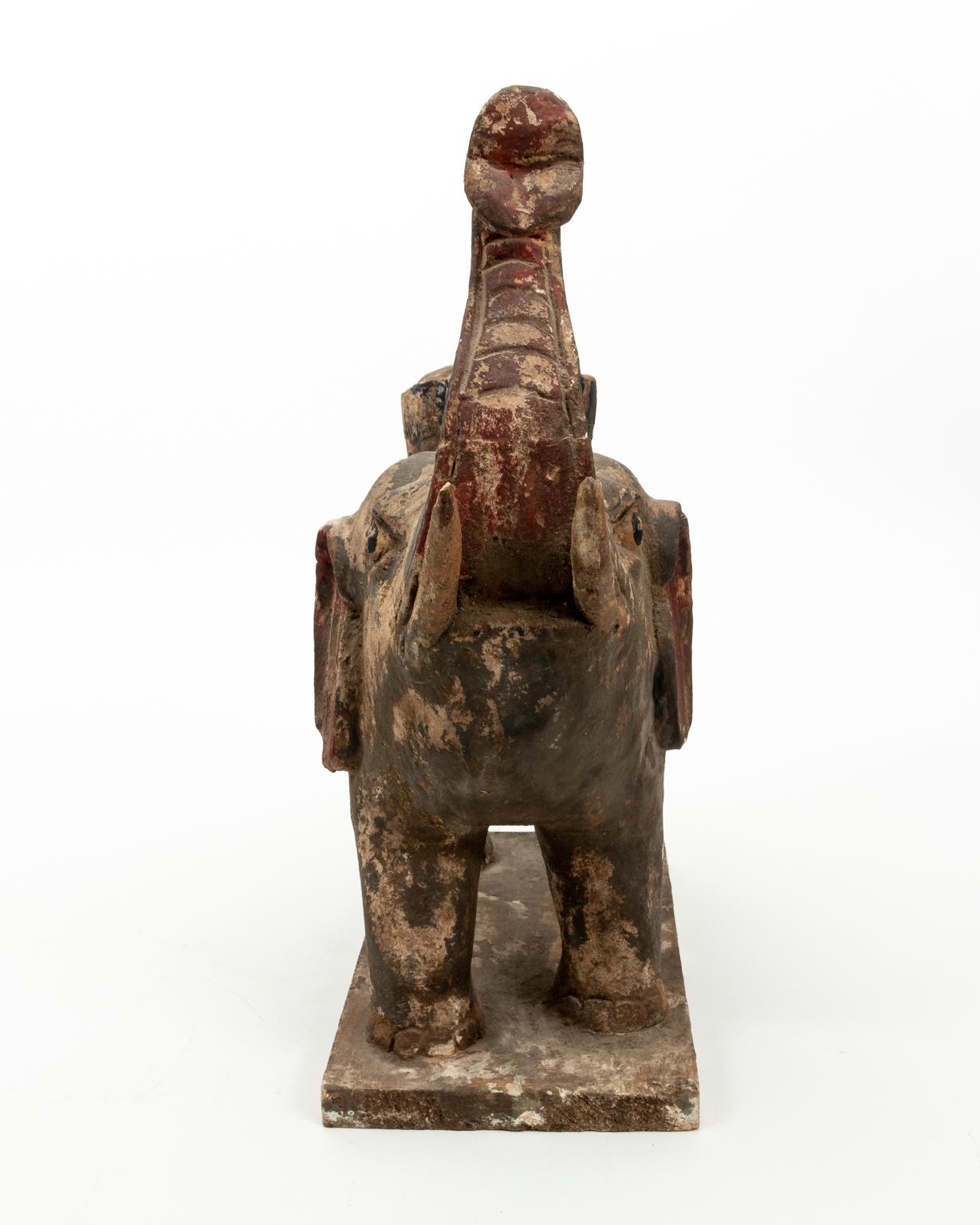 20th Century Wooden Elephant For Sale