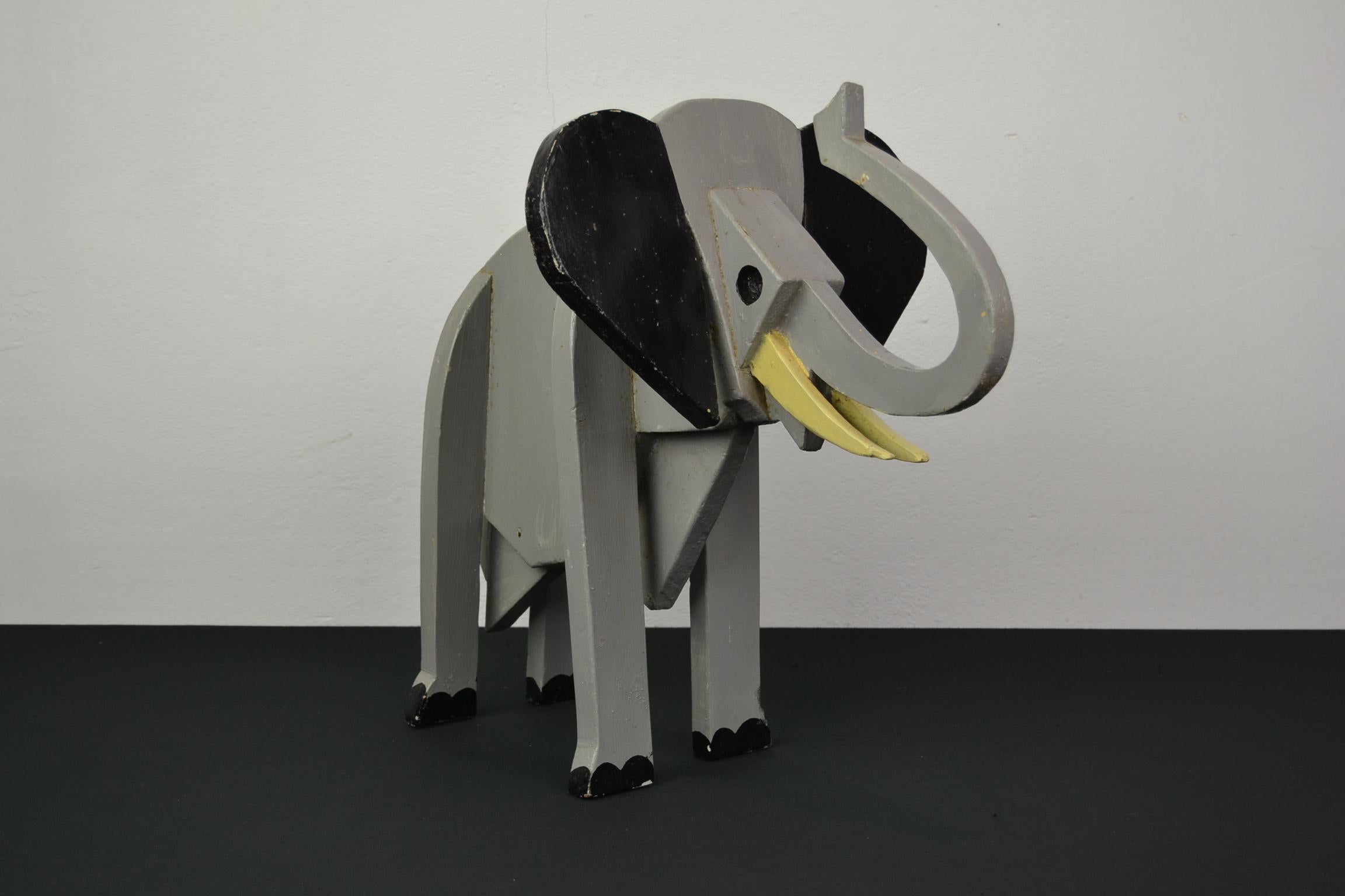 Wooden Elephant Sculpture, Carnival Art, Folk Art 10