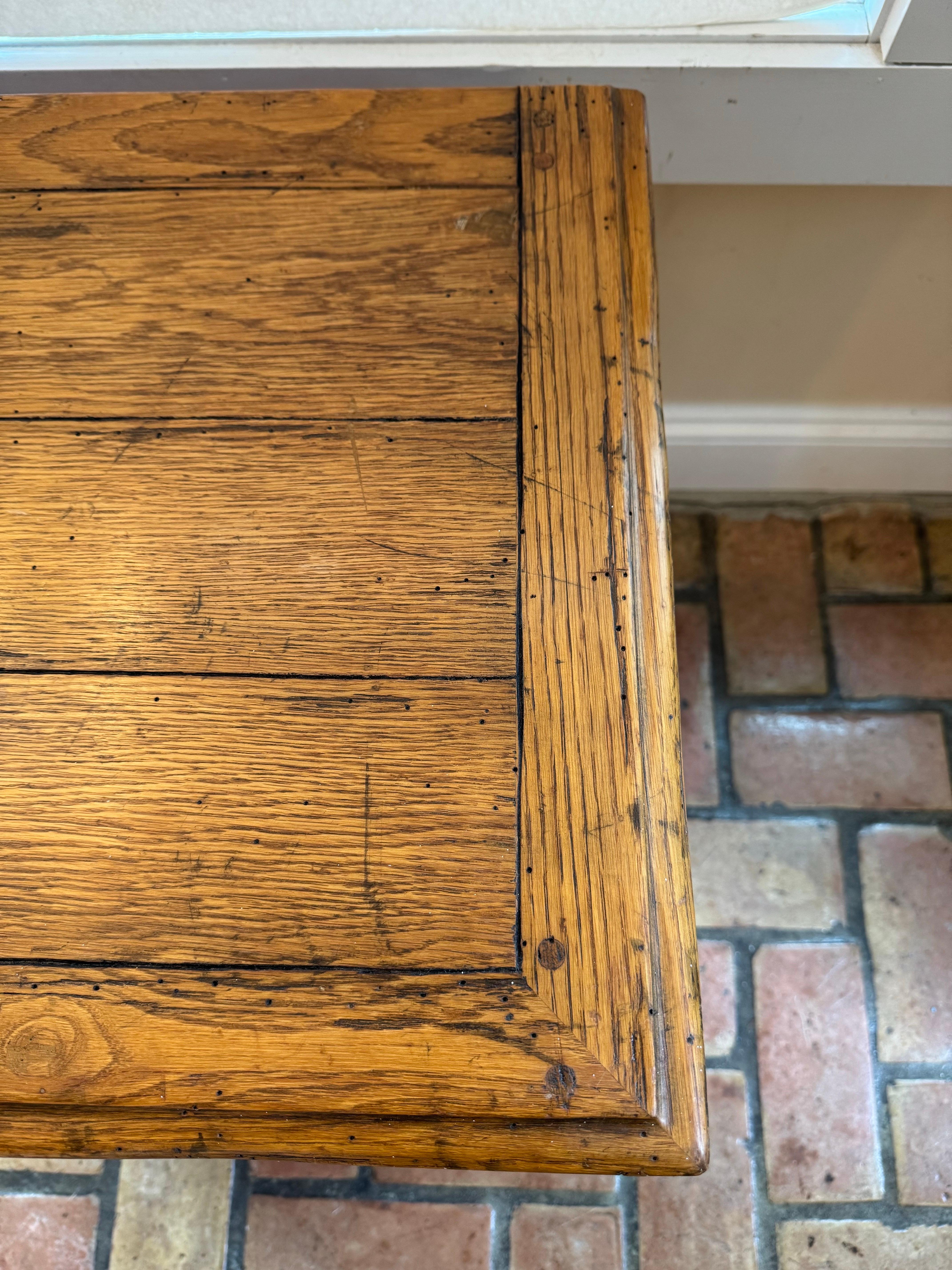 Wooden Farmhouse Three drawer Chest For Sale 8