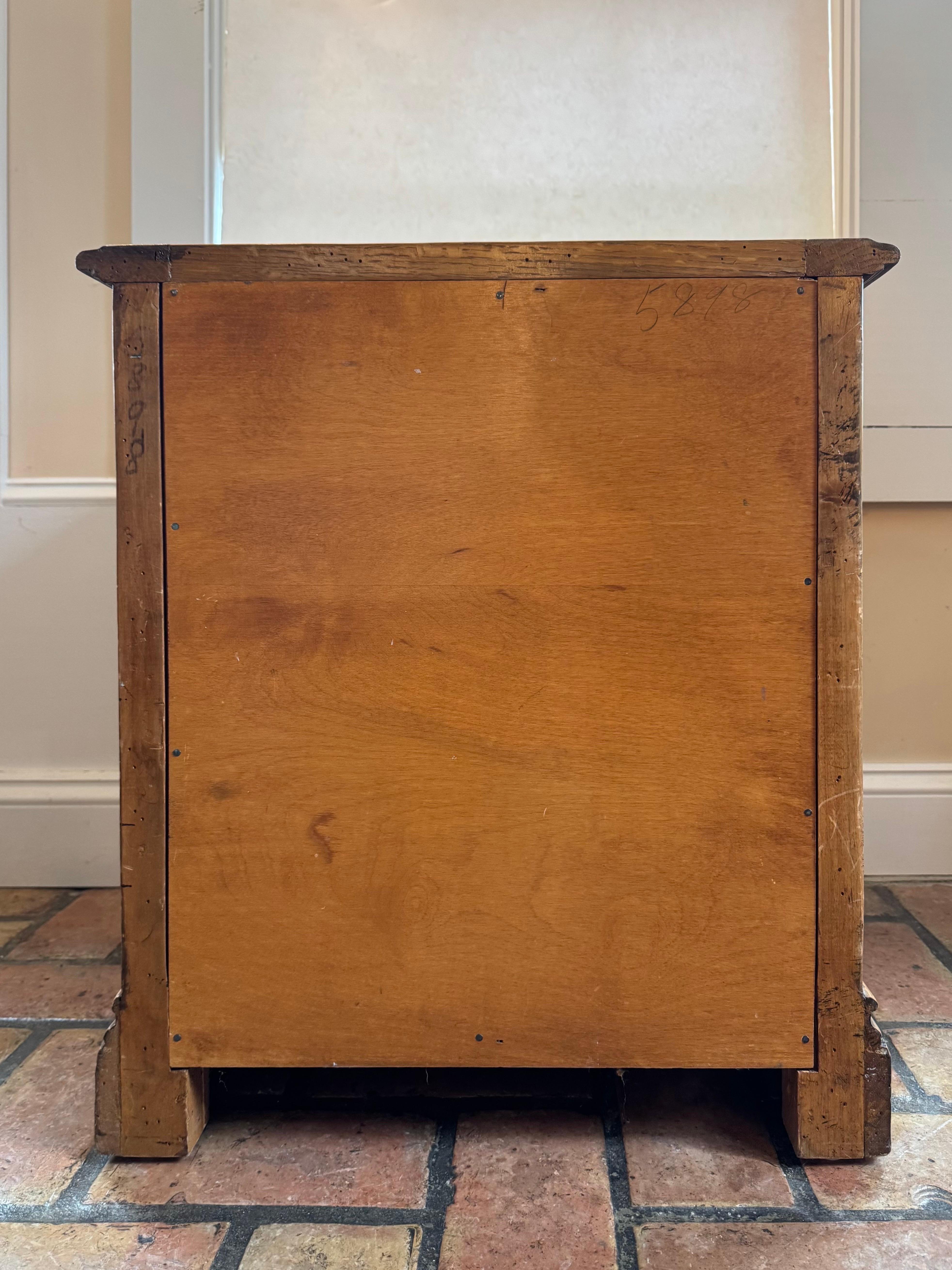 Wooden Farmhouse Three drawer Chest For Sale 14