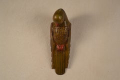 Wooden Figurine of a Parrot, France, 1960s