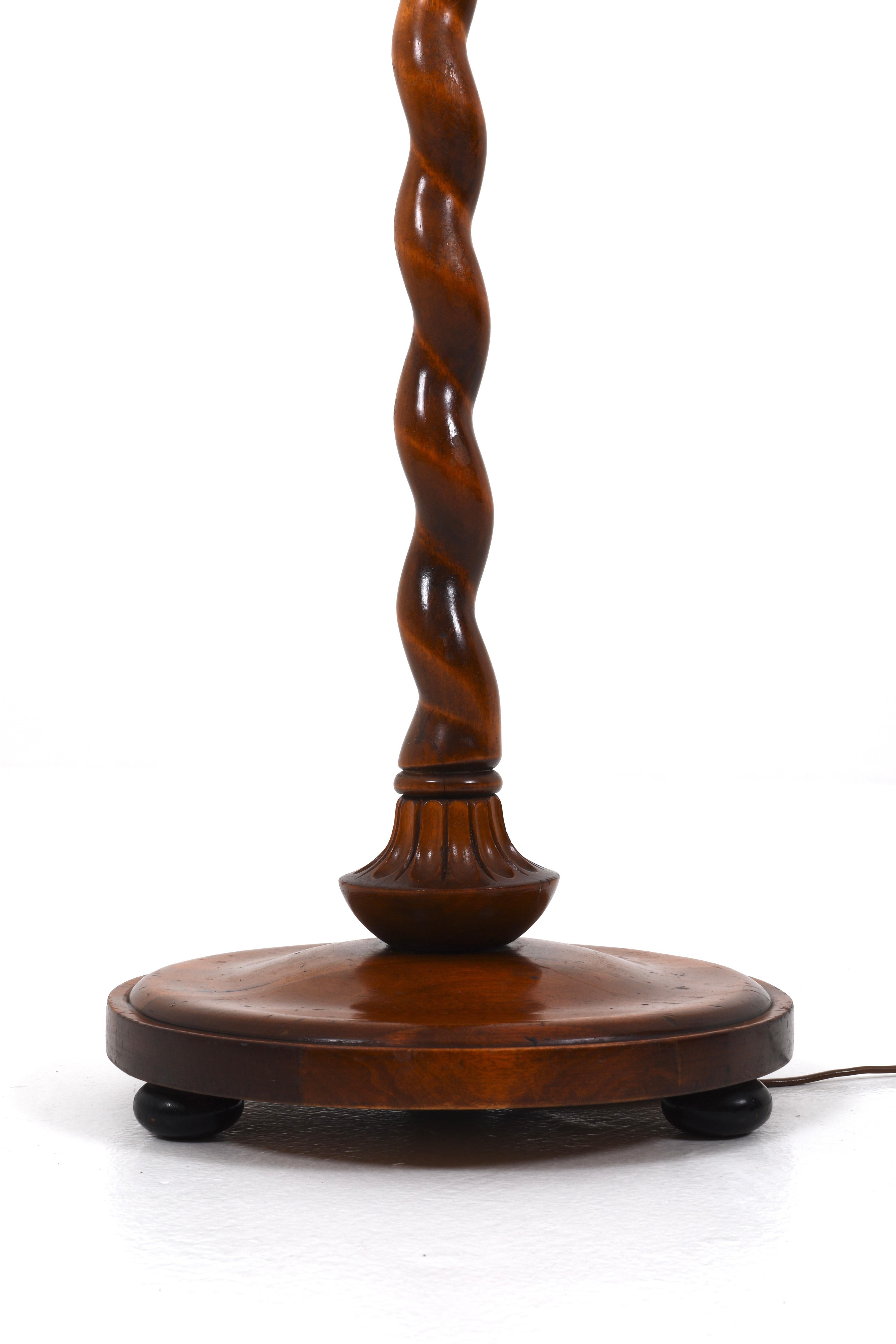Swedish Wooden floor lamp, Early 20th century