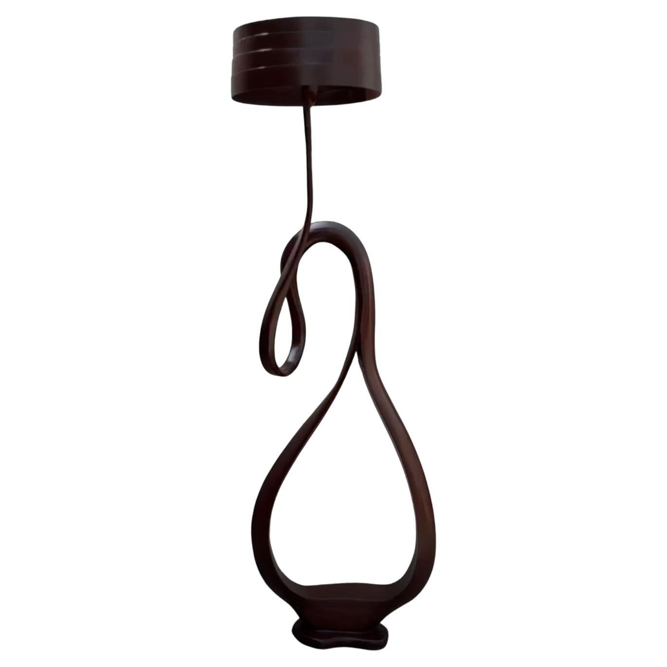 Stehlampe aus Holz, Lampe, Stehlampe Nr. 6 - Serie Fluentum