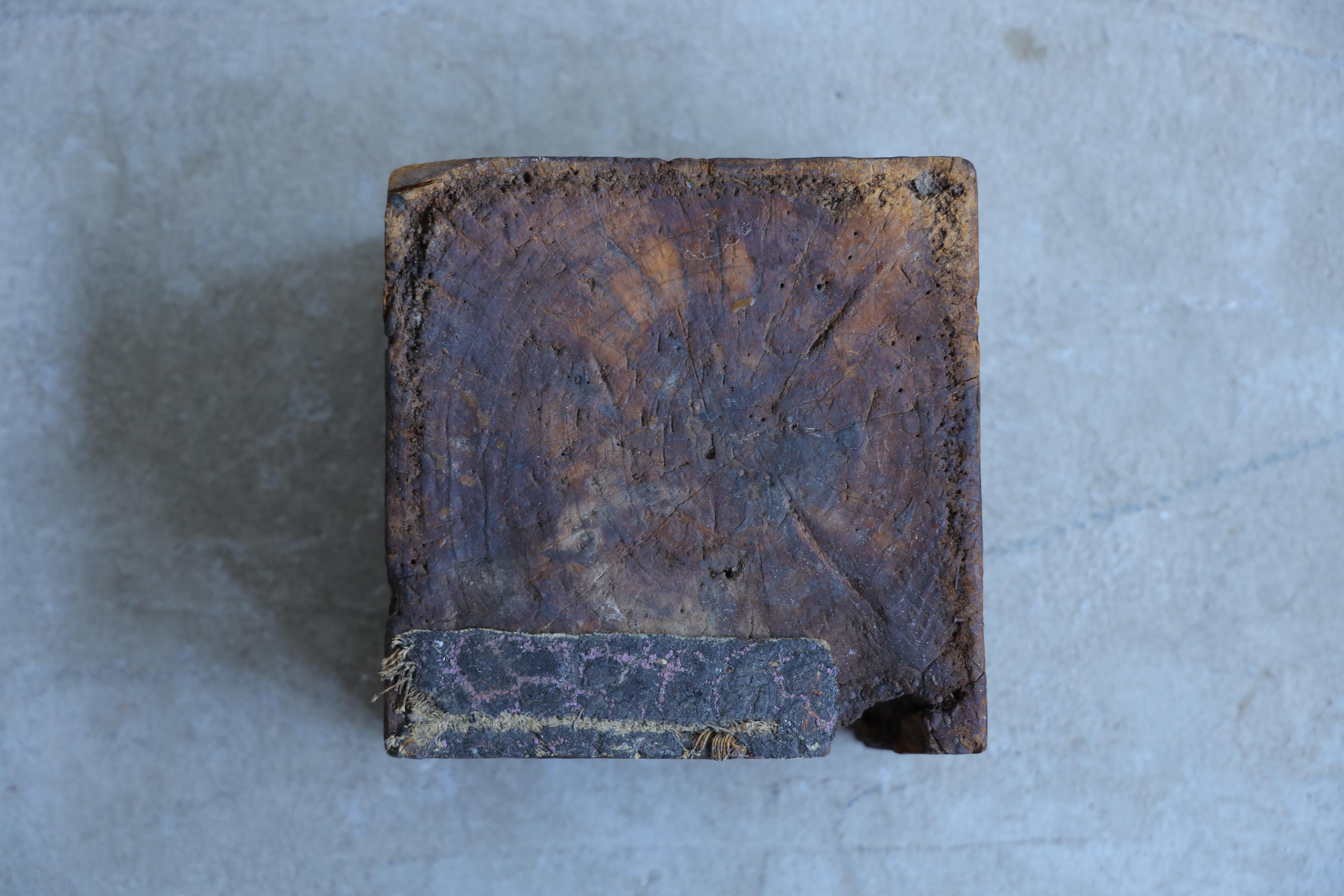 Stand de fleurs en bois, Antiquités japonaises, Wabi-Sabi, Mingei en vente 2