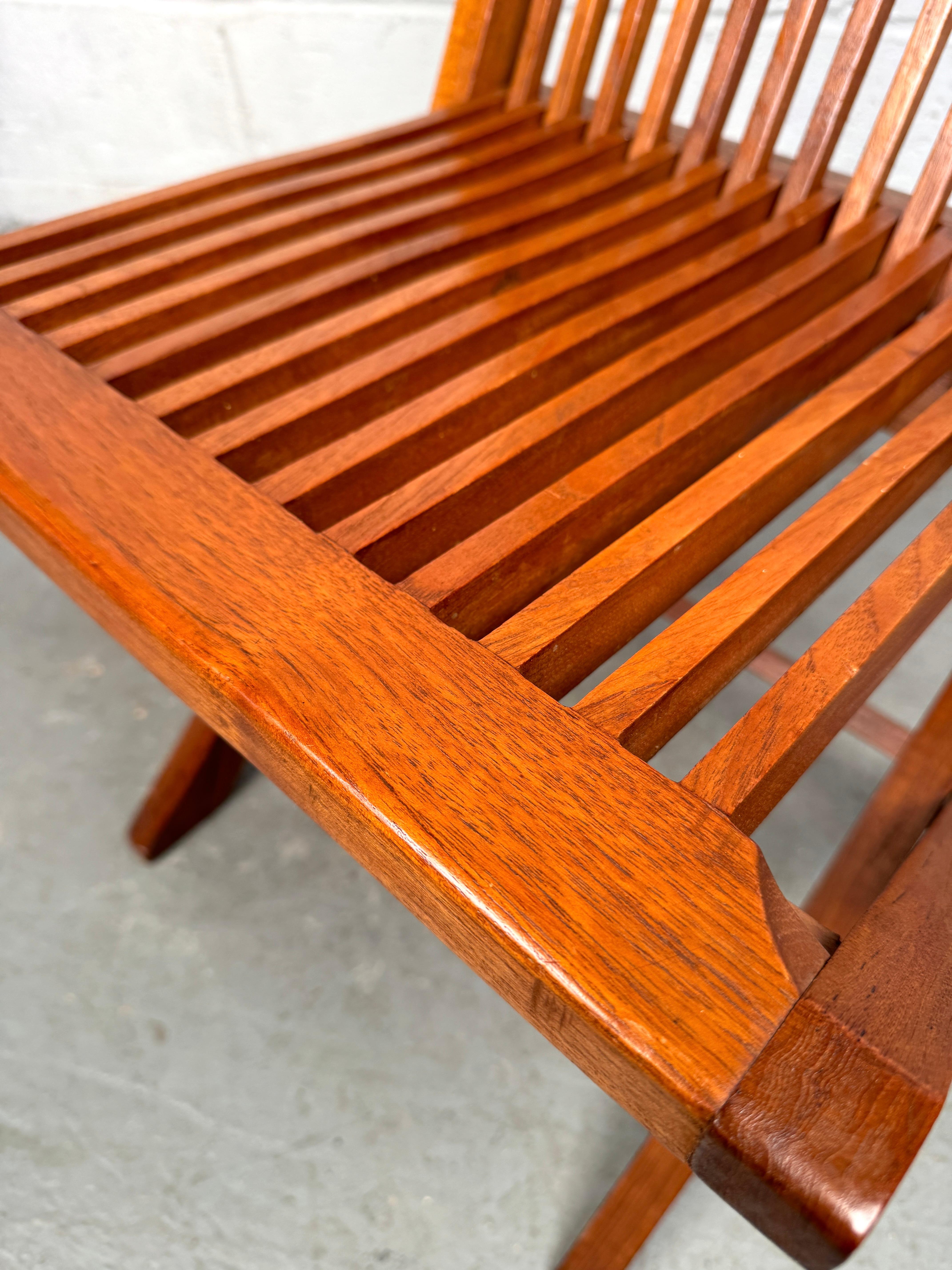Sedie Foldes in teak moderne di metà secolo in vendita 3