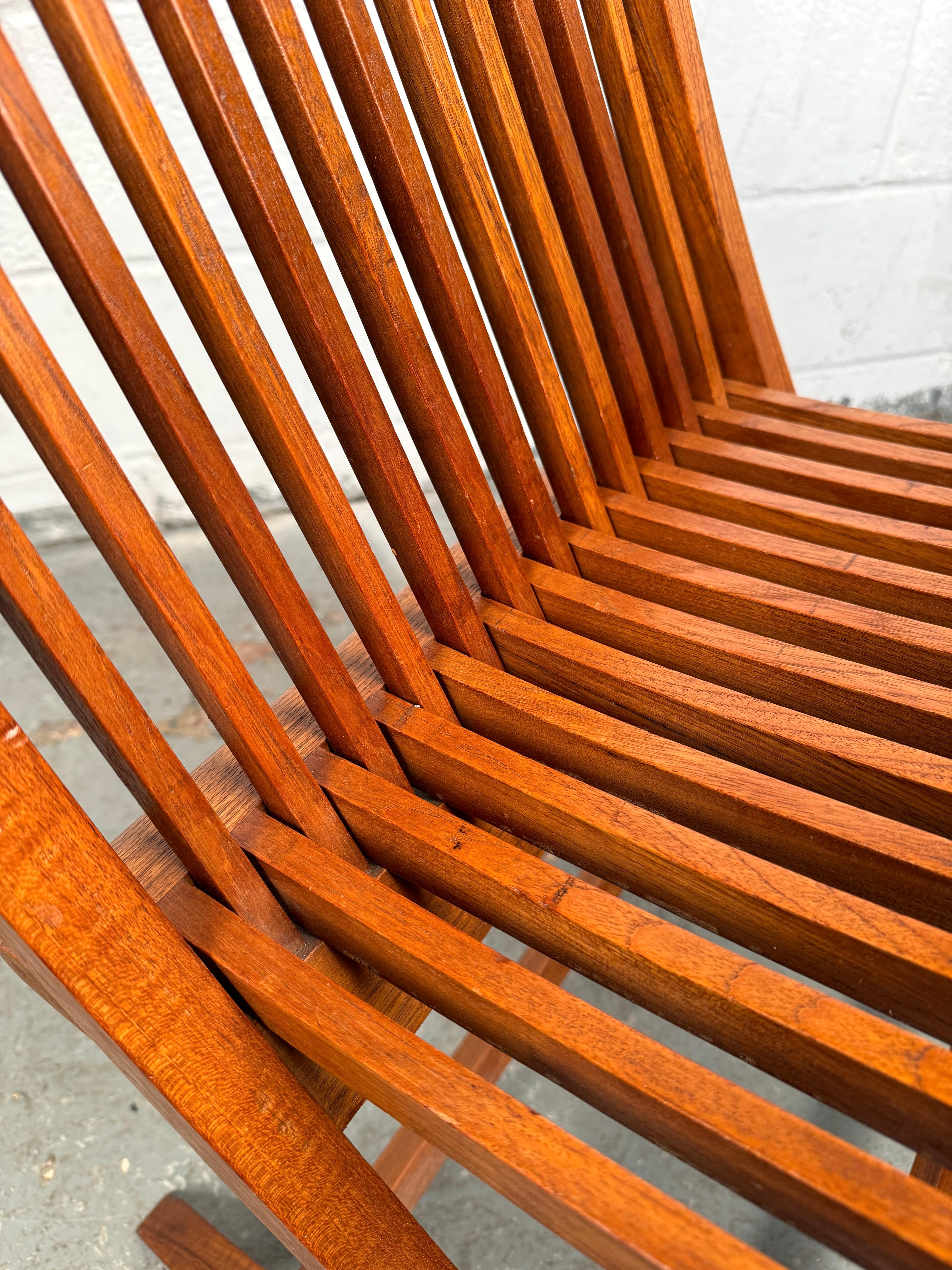 Sedie Foldes in teak moderne di metà secolo in vendita 4