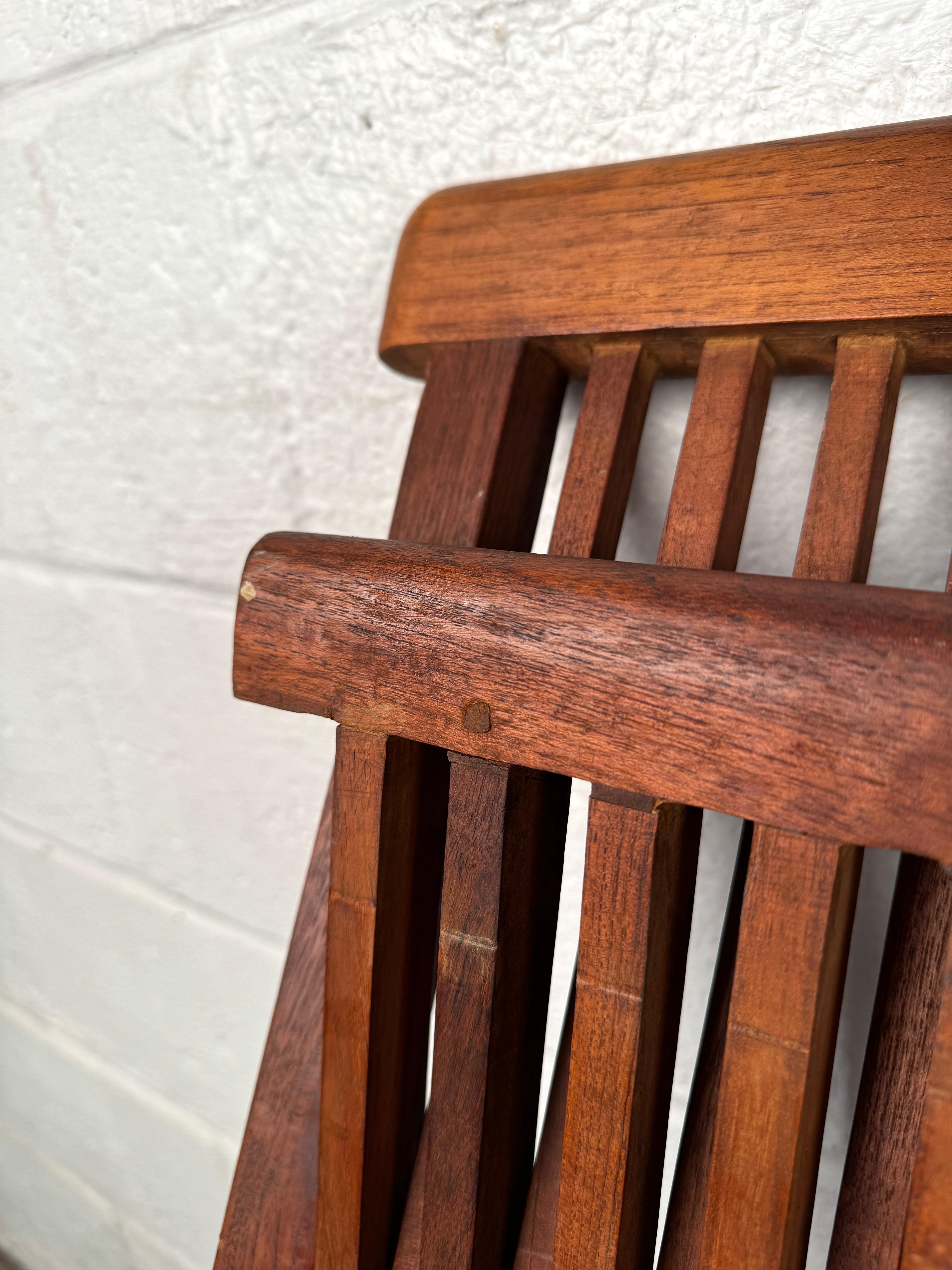Sedie Foldes in teak moderne di metà secolo in vendita 10