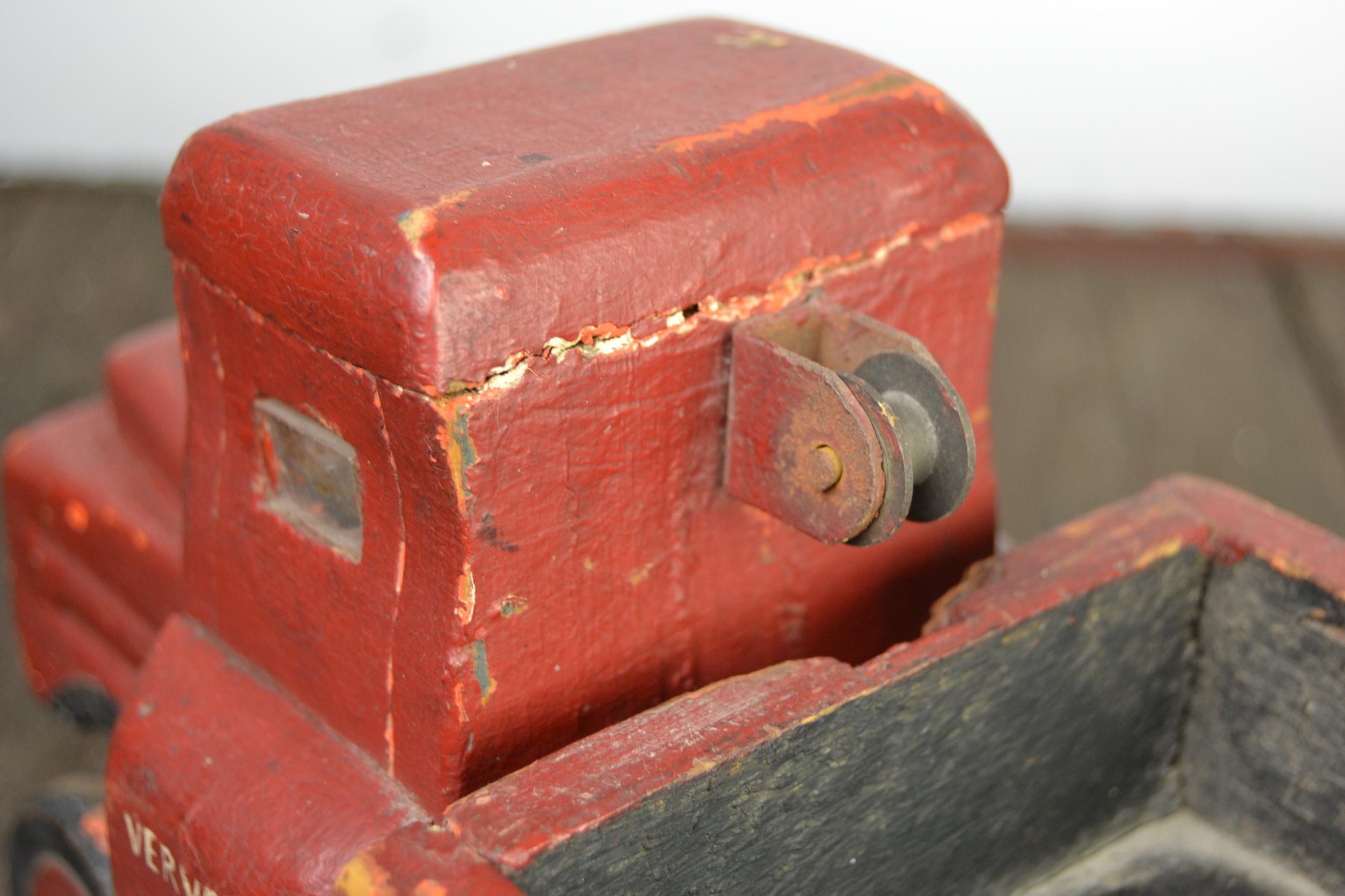 Wooden Folk Art Toy Truck 7