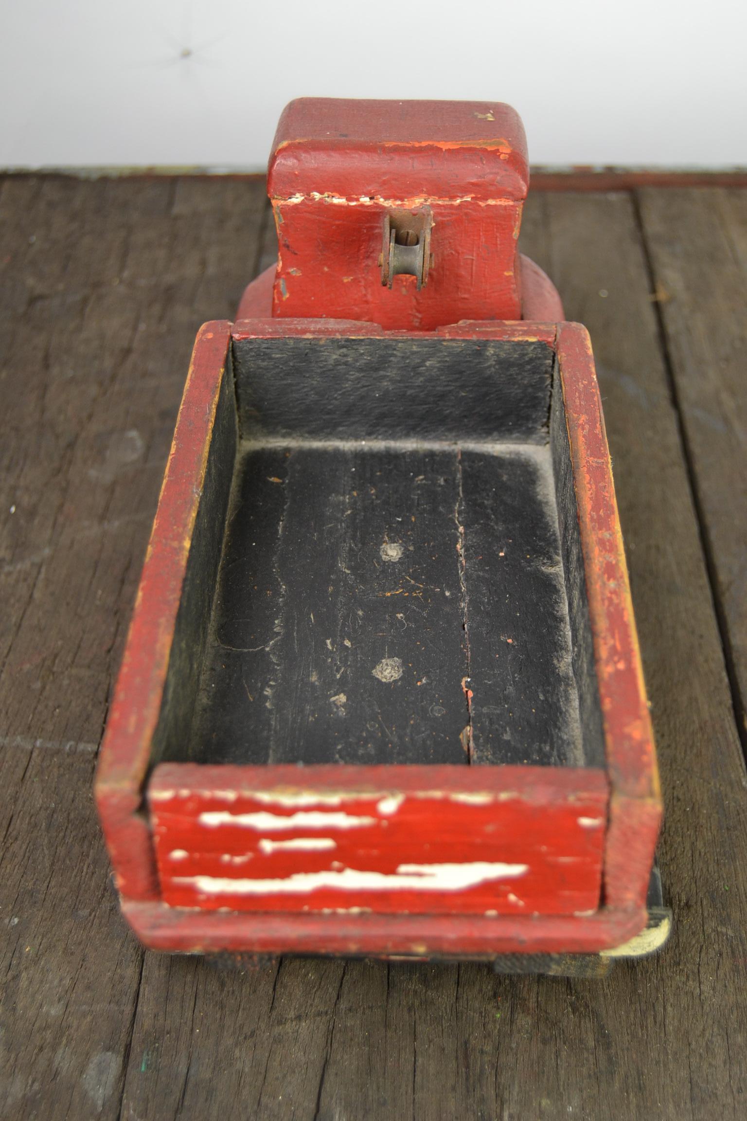 Wooden Folk Art Toy Truck 4