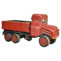 Vintage Wooden Folk Art Toy Truck