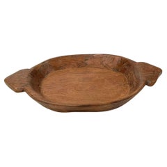 Wooden Food Vessel Bowl, India, 19th Century