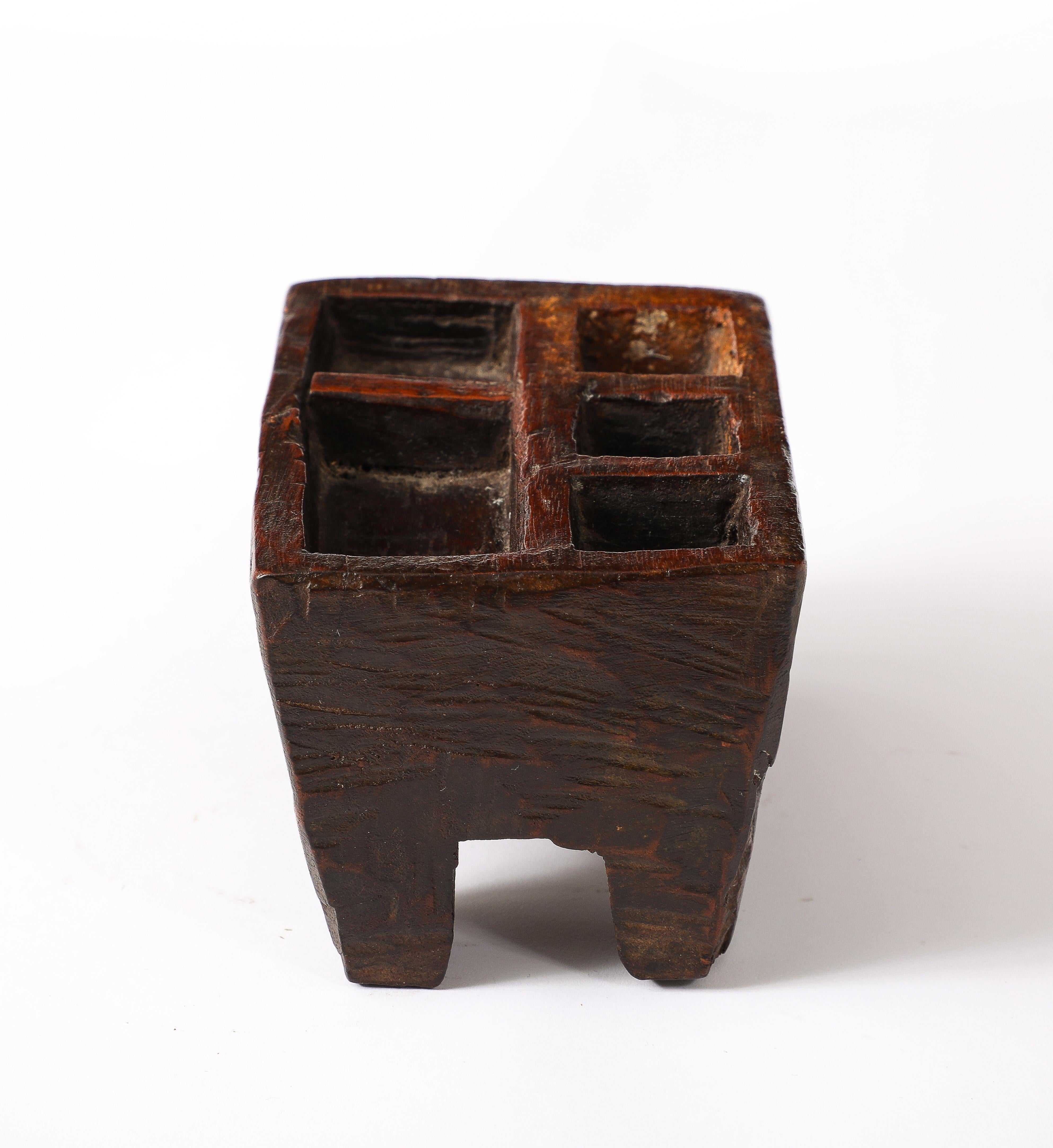 American Wooden Footed Tray, USA 1900's For Sale