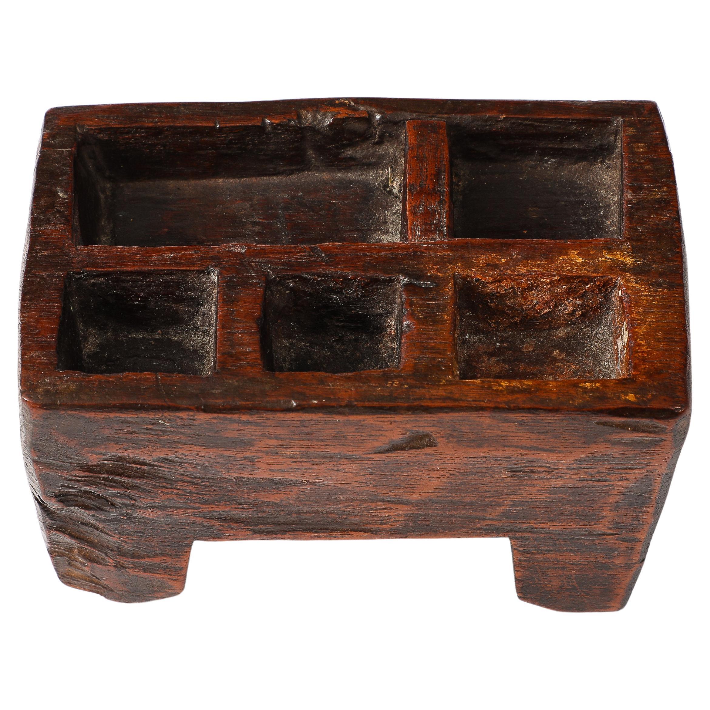 Wooden Footed Tray, USA 1900's For Sale