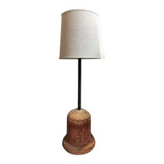 19th Century Industrial Wooden Form Converted into Floor Lamp