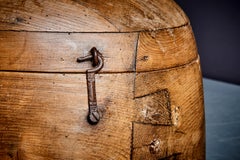 Antique Wooden Former Ice Box, French Design, 1930s, Vintage Barware