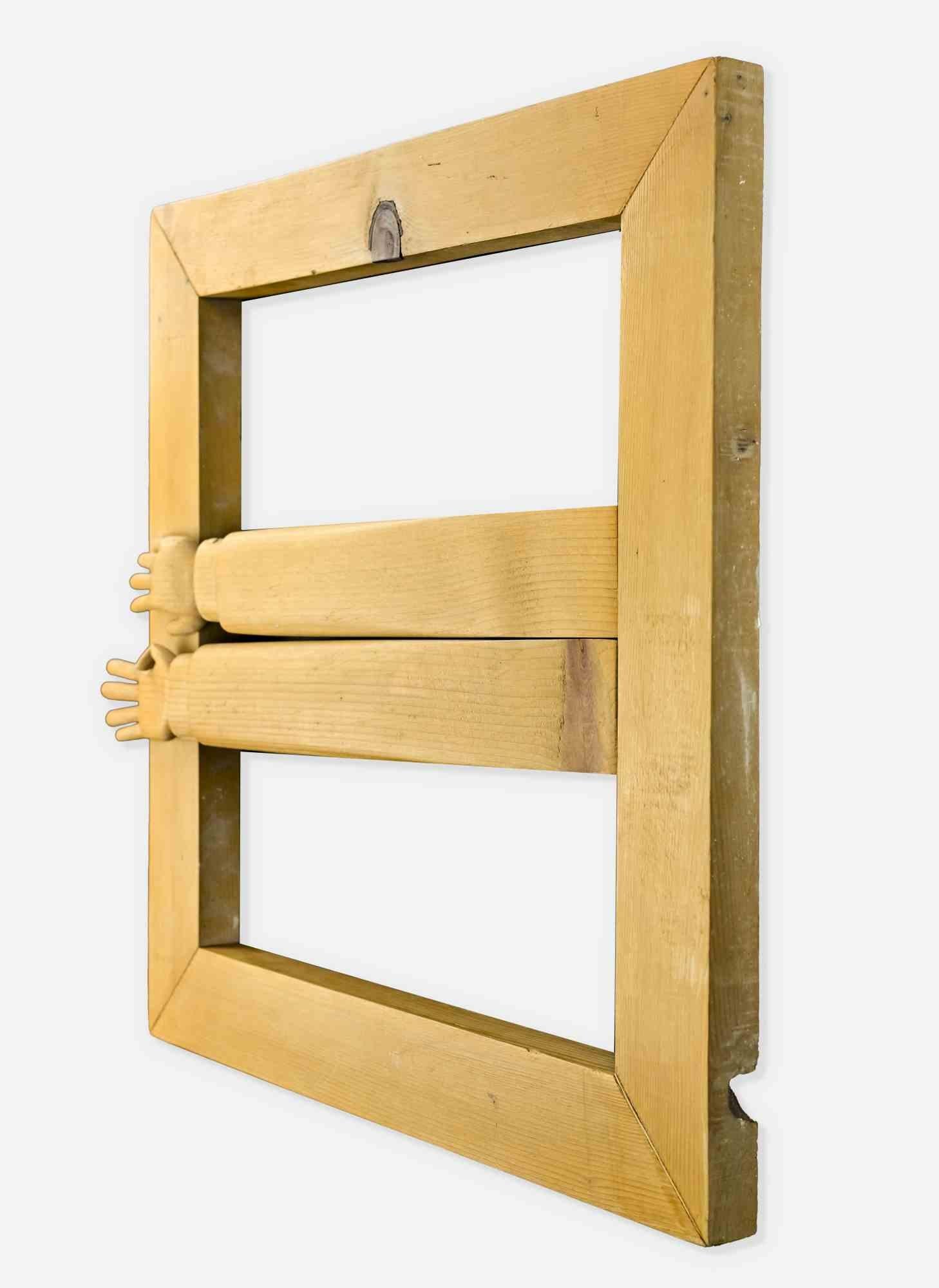 Italian Wooden Frame, 1980s For Sale