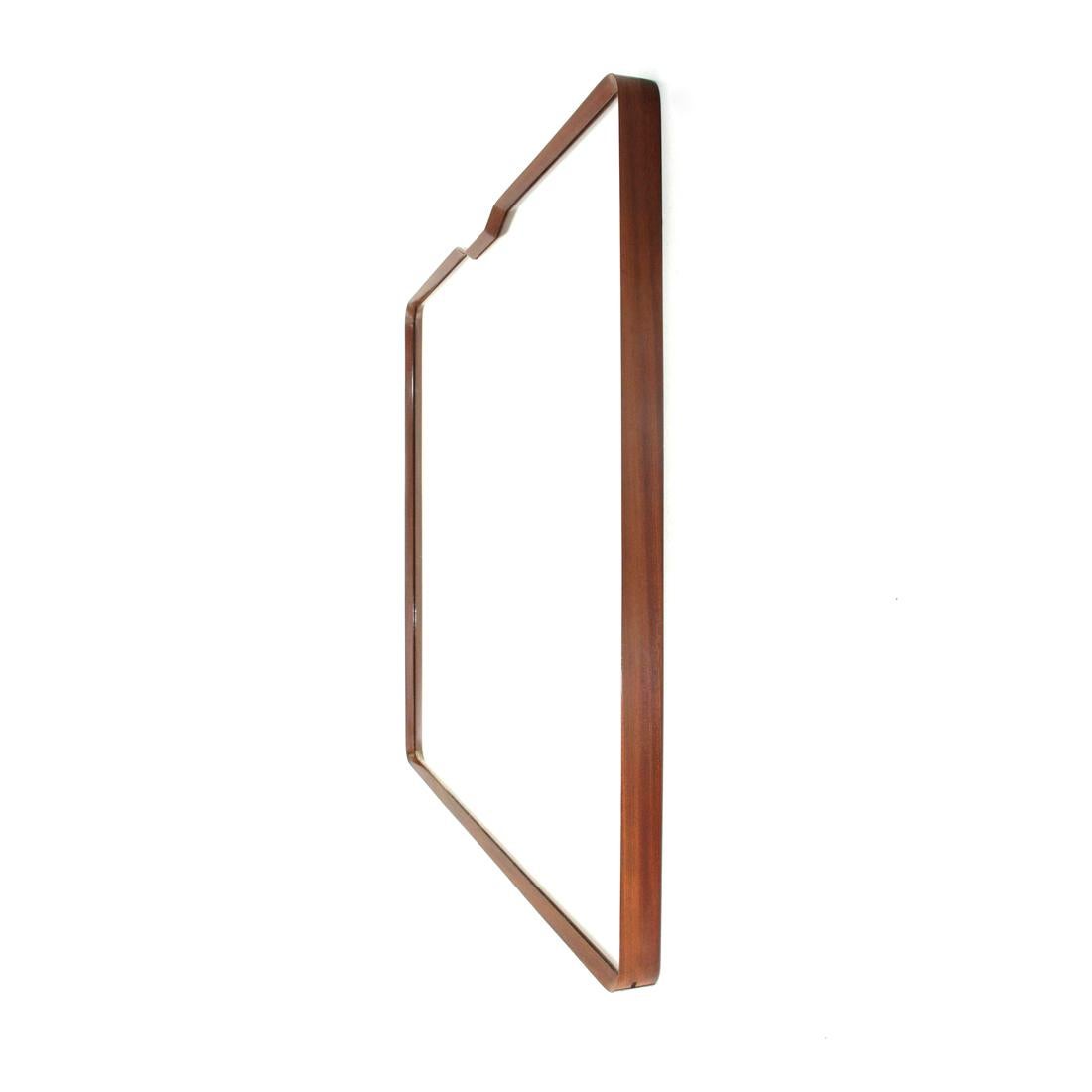 Wooden Frame Italian Mirror, 1950s 1