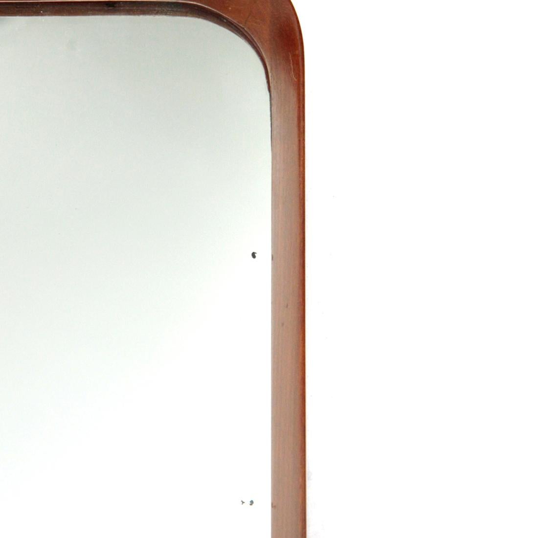 Wooden Frame Italian Mirror, 1950s 4