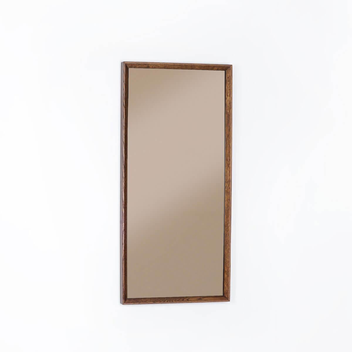 Fatto a mano Specchio con cornice di legno in bronzo - Misura media - REGOLARE in vendita