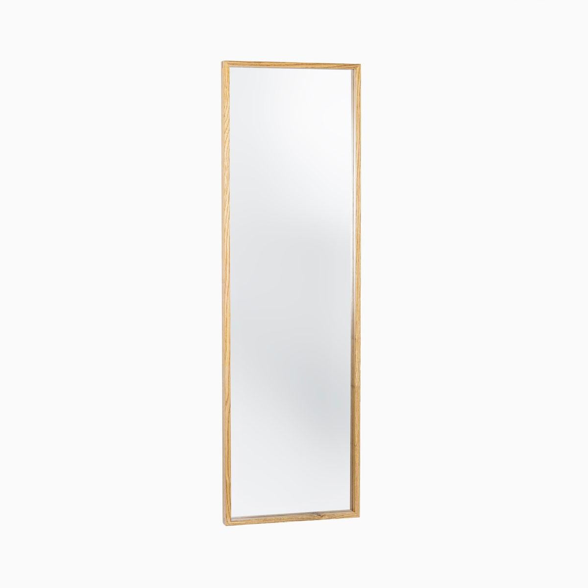 Fatto a mano Specchio con cornice in legno - Lungo - EDGE in vendita
