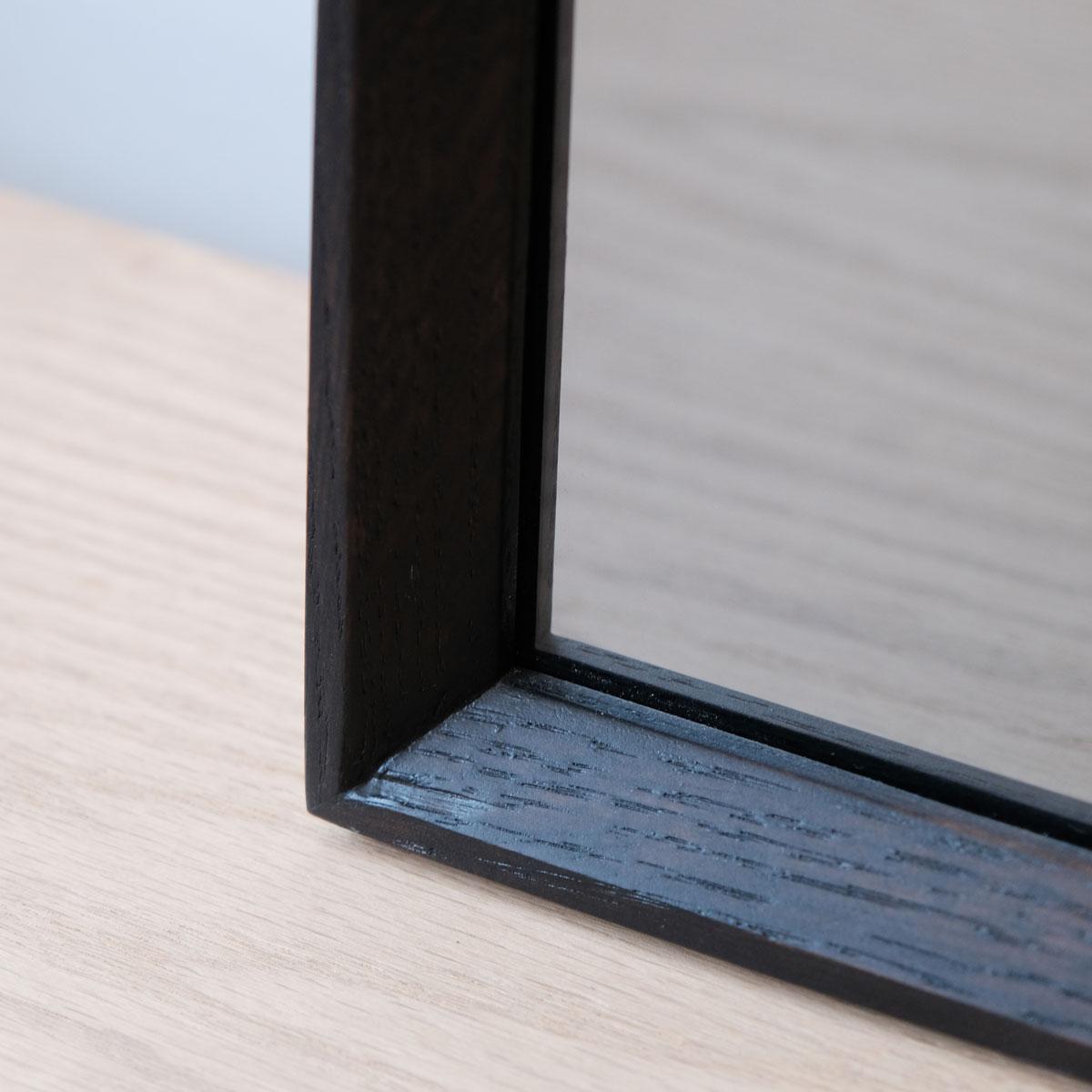 Turc Miroir fumé encadré en bois - taille moyenne - REGULAR en vente