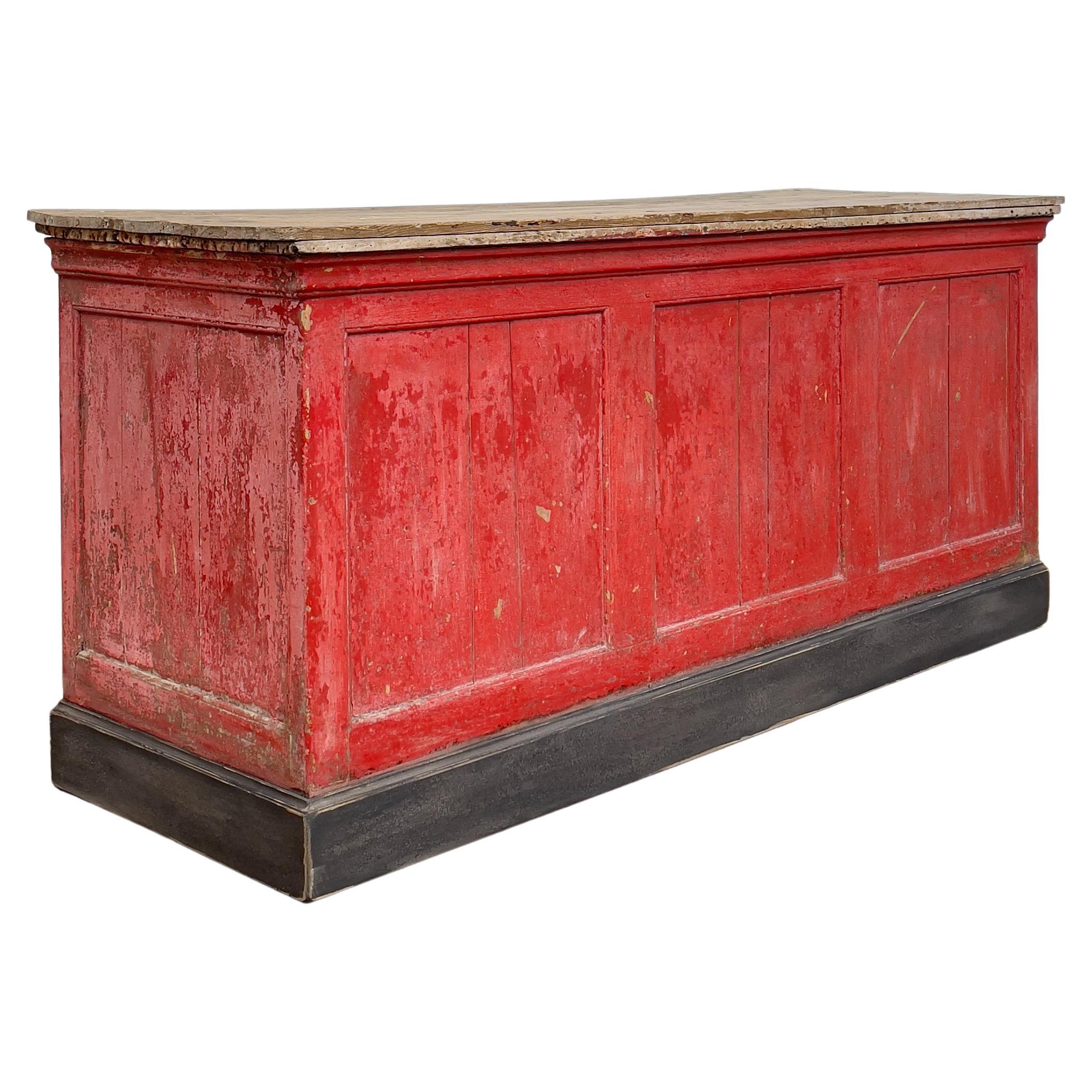 Substantial Antique Shop Counter at 1stDibs