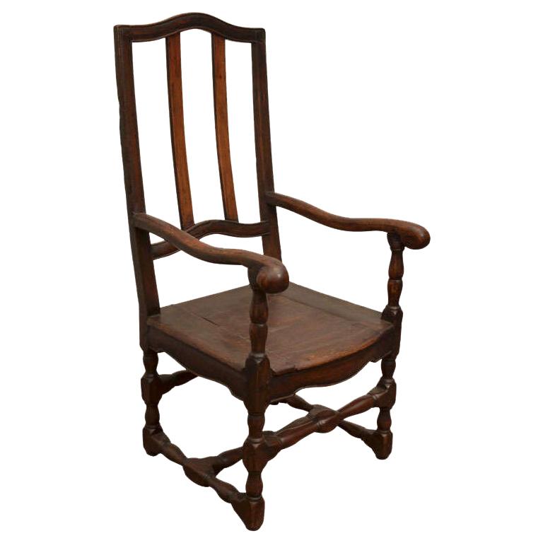 Wooden French Fauteuil, 19th C. 