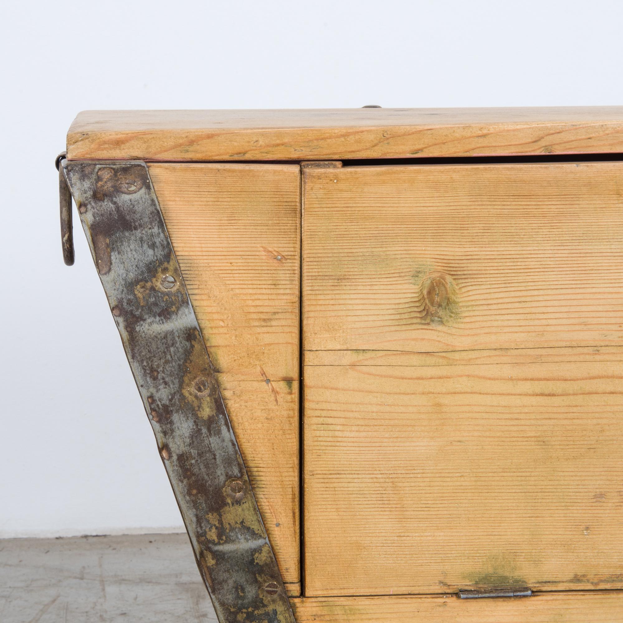 Iron Wooden French Trunk