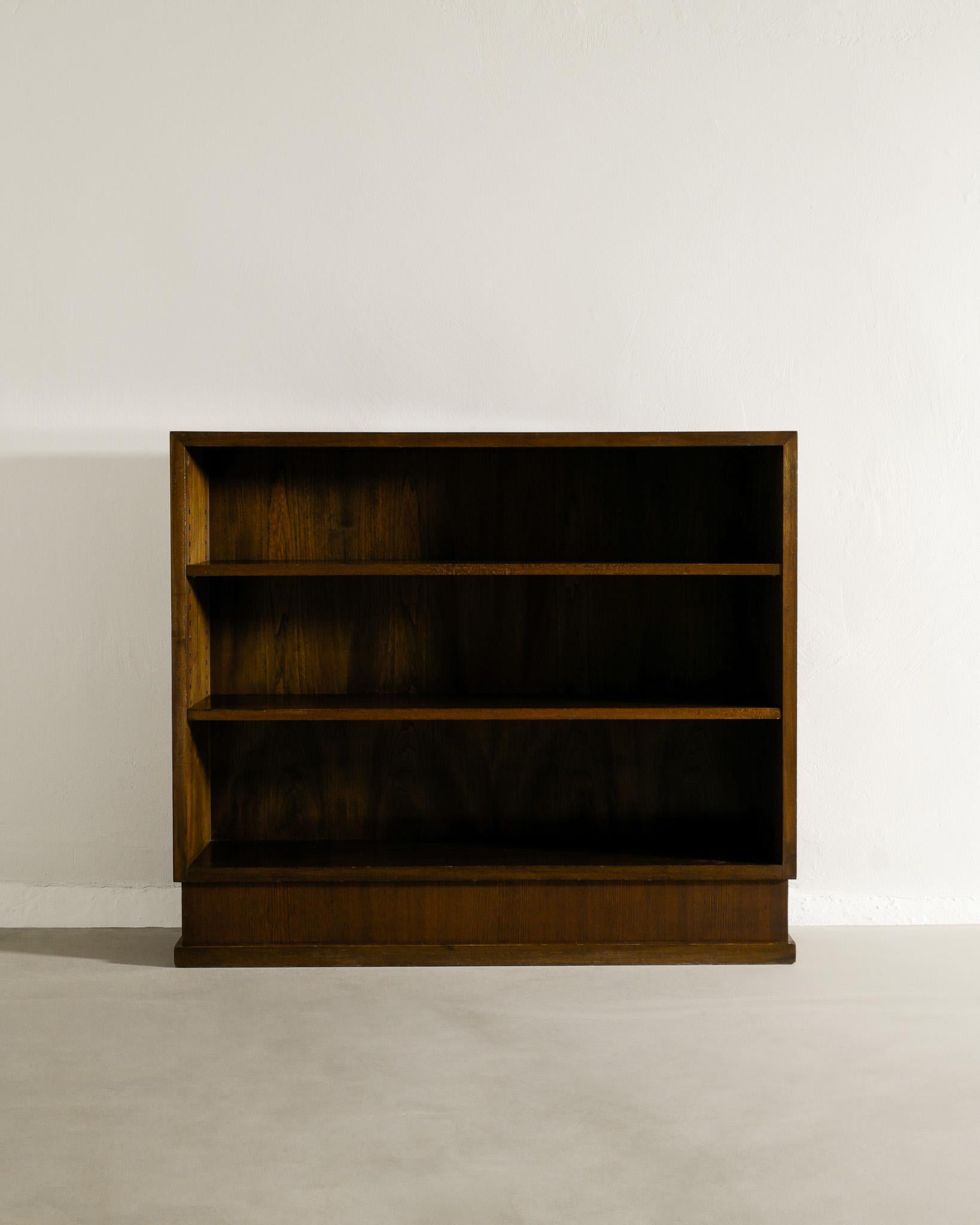 Rare mid century wooden bookcase 