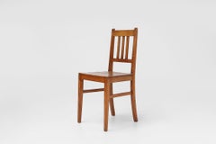 Wooden geometric chair in Jean Prouve style, France ca. 1940
