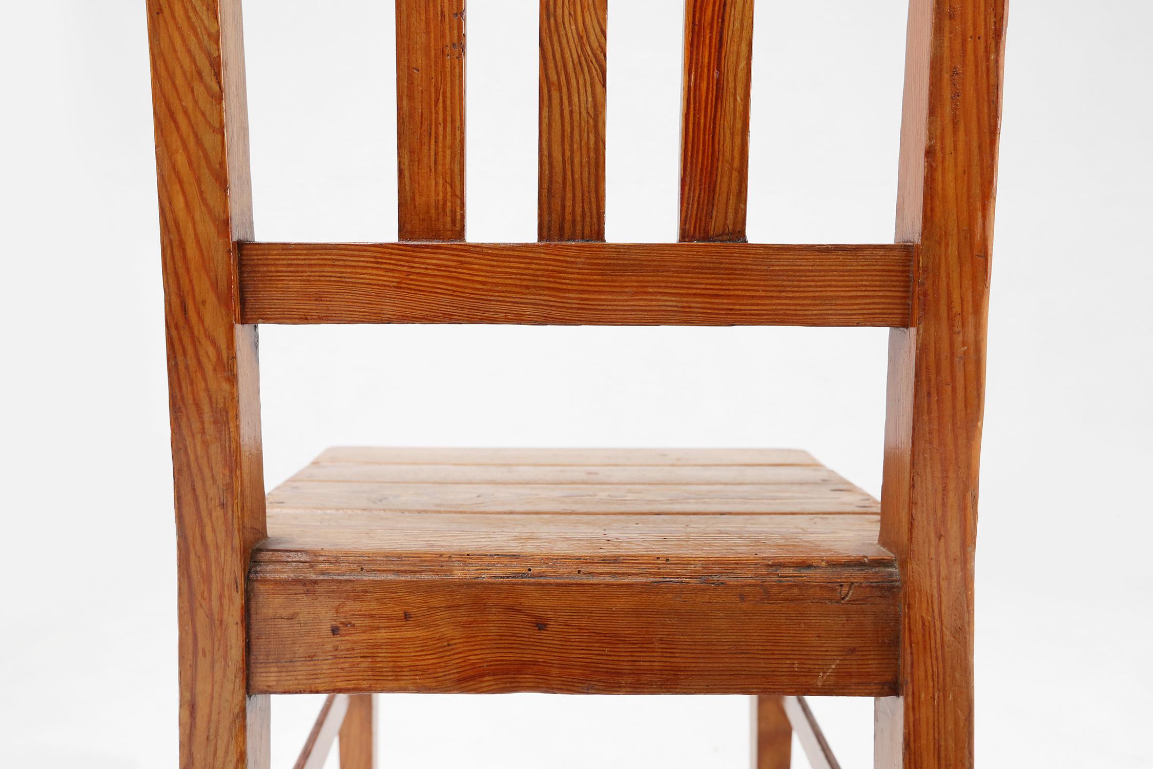 Wooden geometric chair in Jean Prouve style, France ca. 1940 For Sale 3