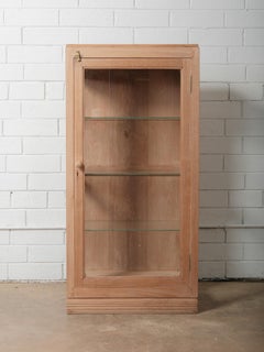 Wooden & Glass Display Cabinet with Three-Sided Glazing
