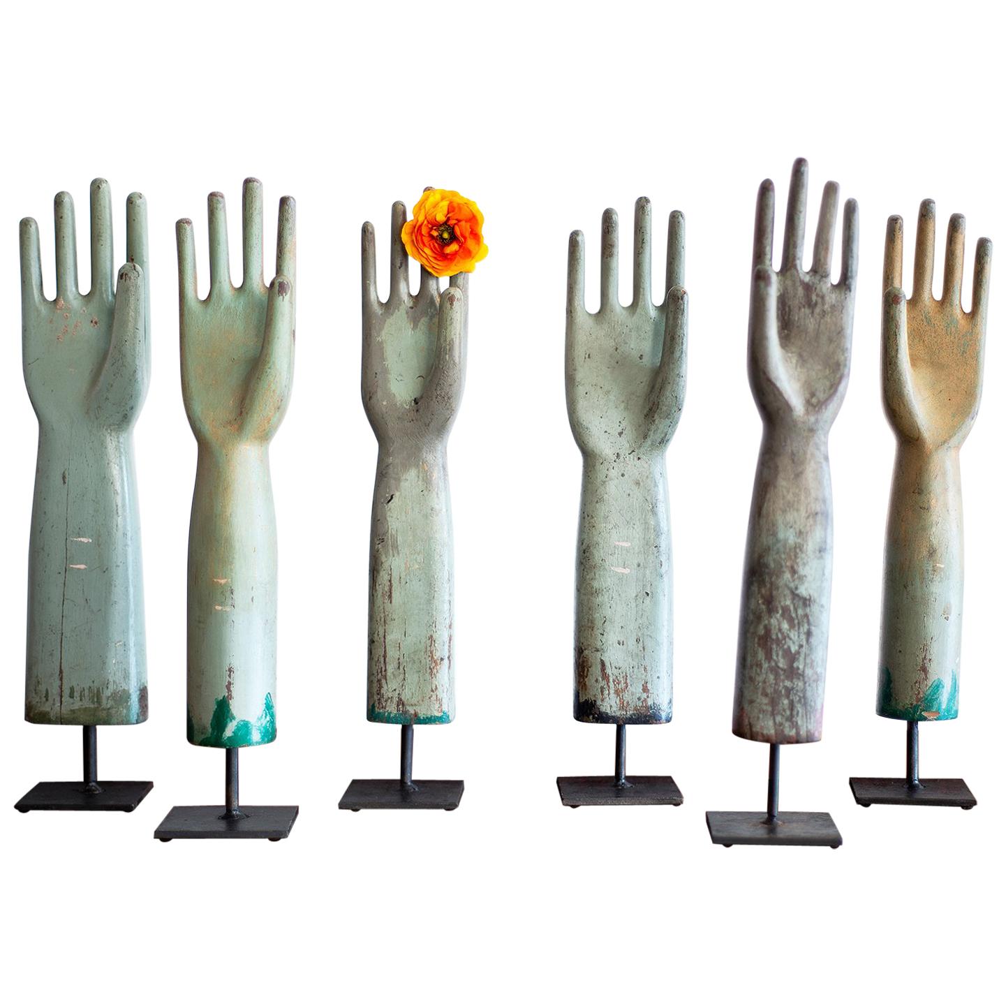 Wooden Glove Molds