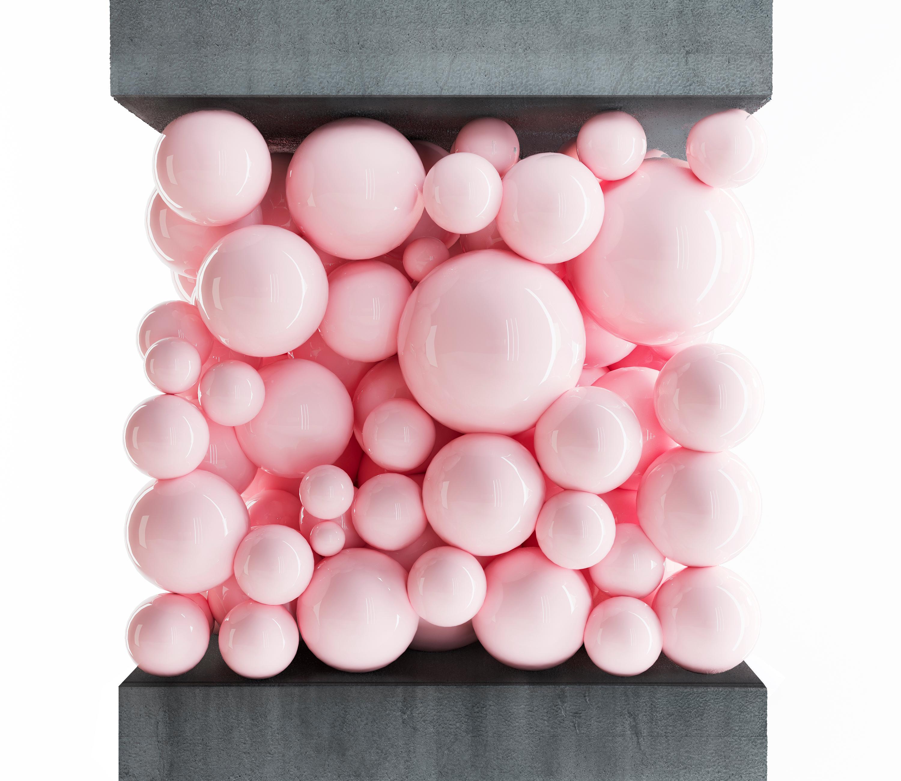 Holzschrank in Grau, Bubbles Kollektion, erstaunliches emotionales Design (Art déco) im Angebot