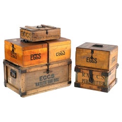 Wooden Grocery Boxes