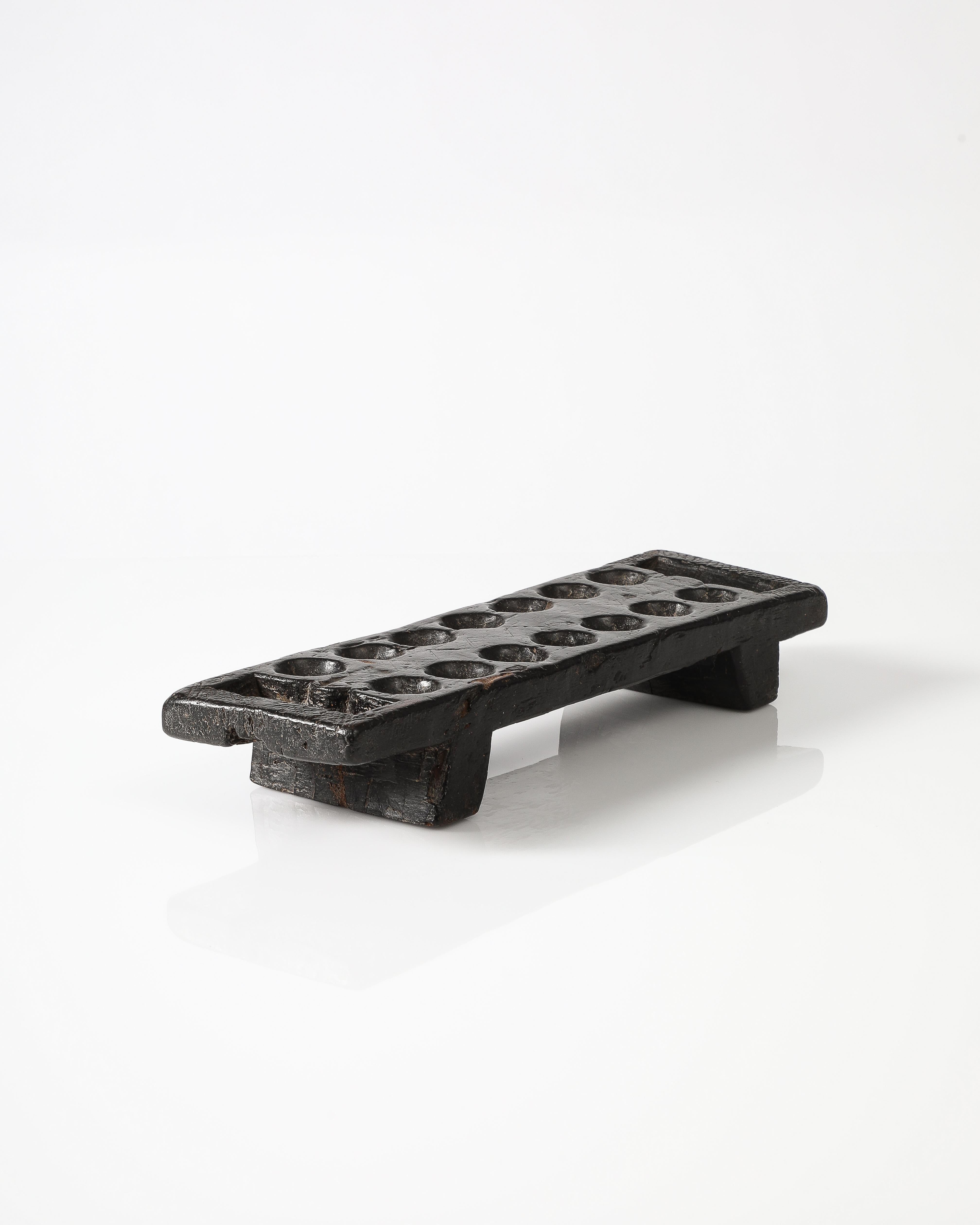 Wooden Hand-carved Mancala Board, 20th C 6
