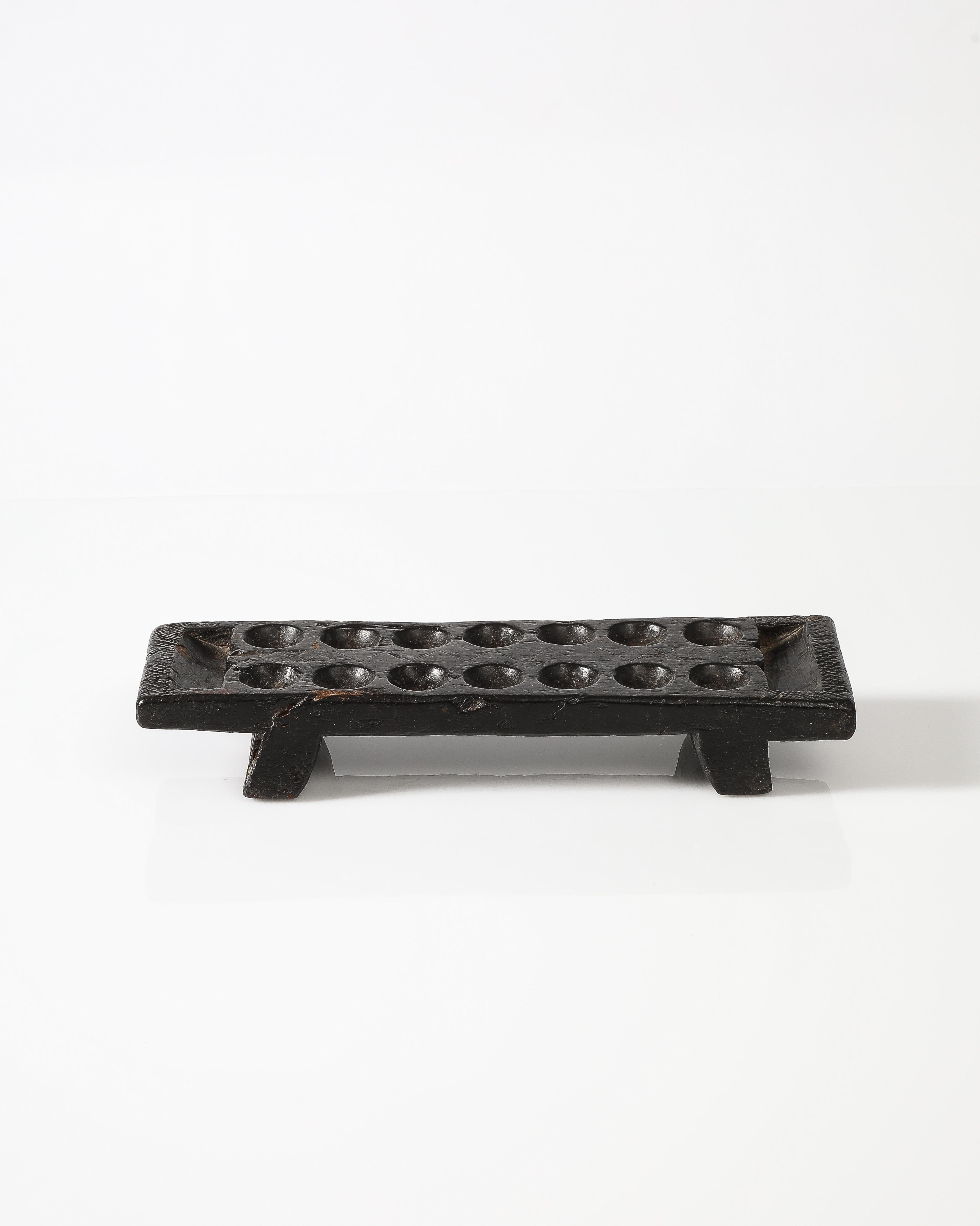 Wooden Hand-carved Mancala Board, 20th C 7