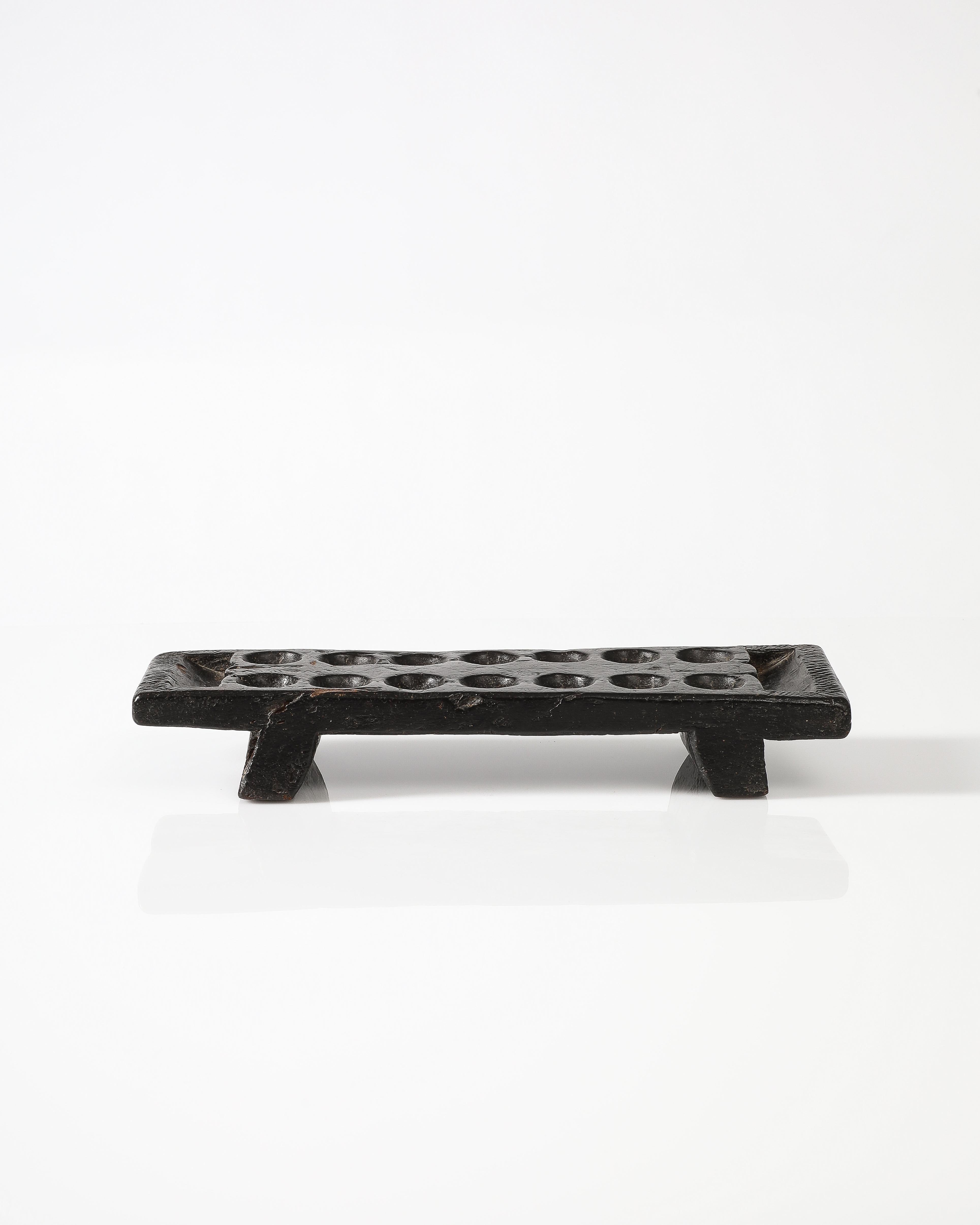 Wooden Hand-carved Mancala Board, 20th C 8