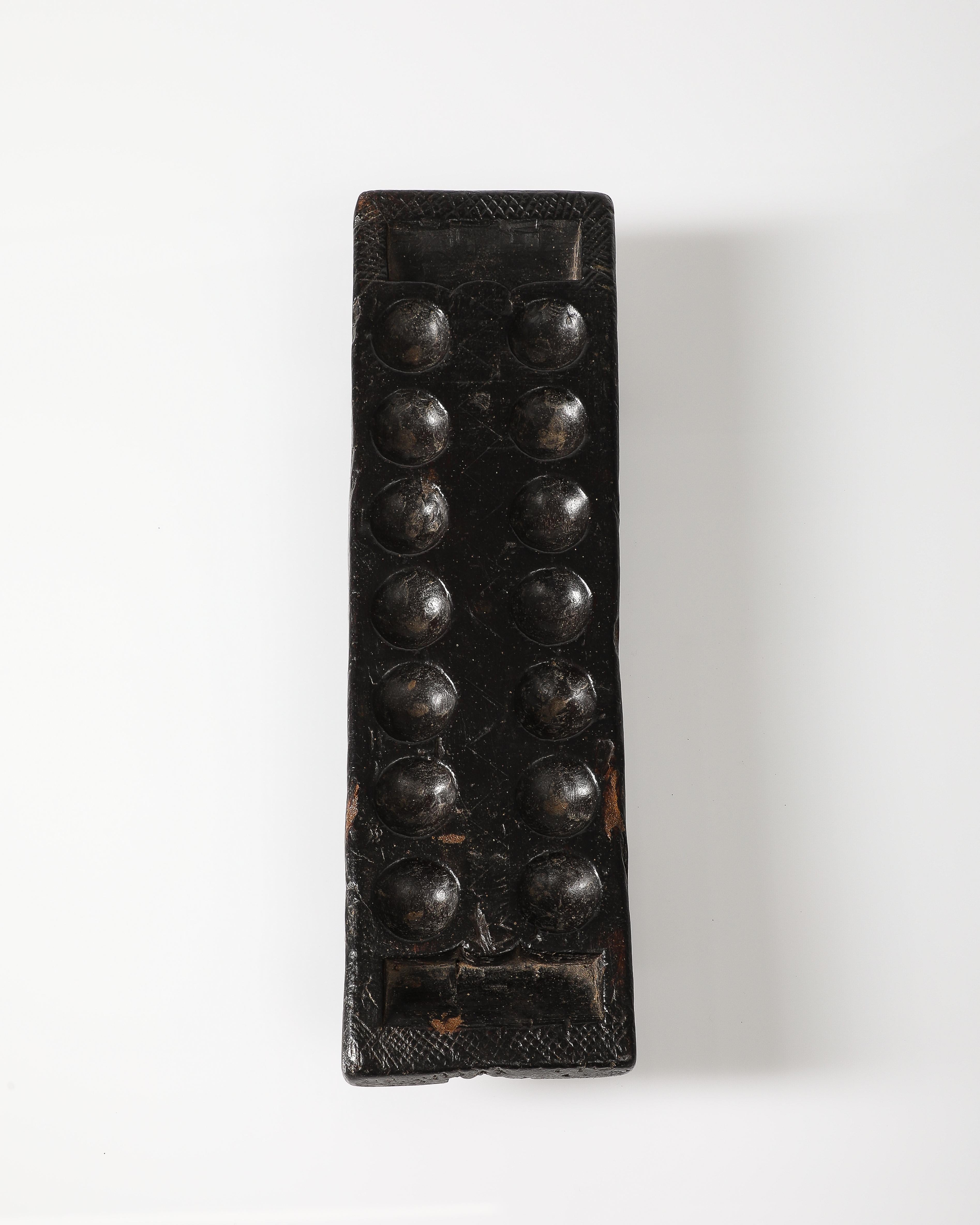 Wooden Hand-carved Mancala Board, 20th C 9
