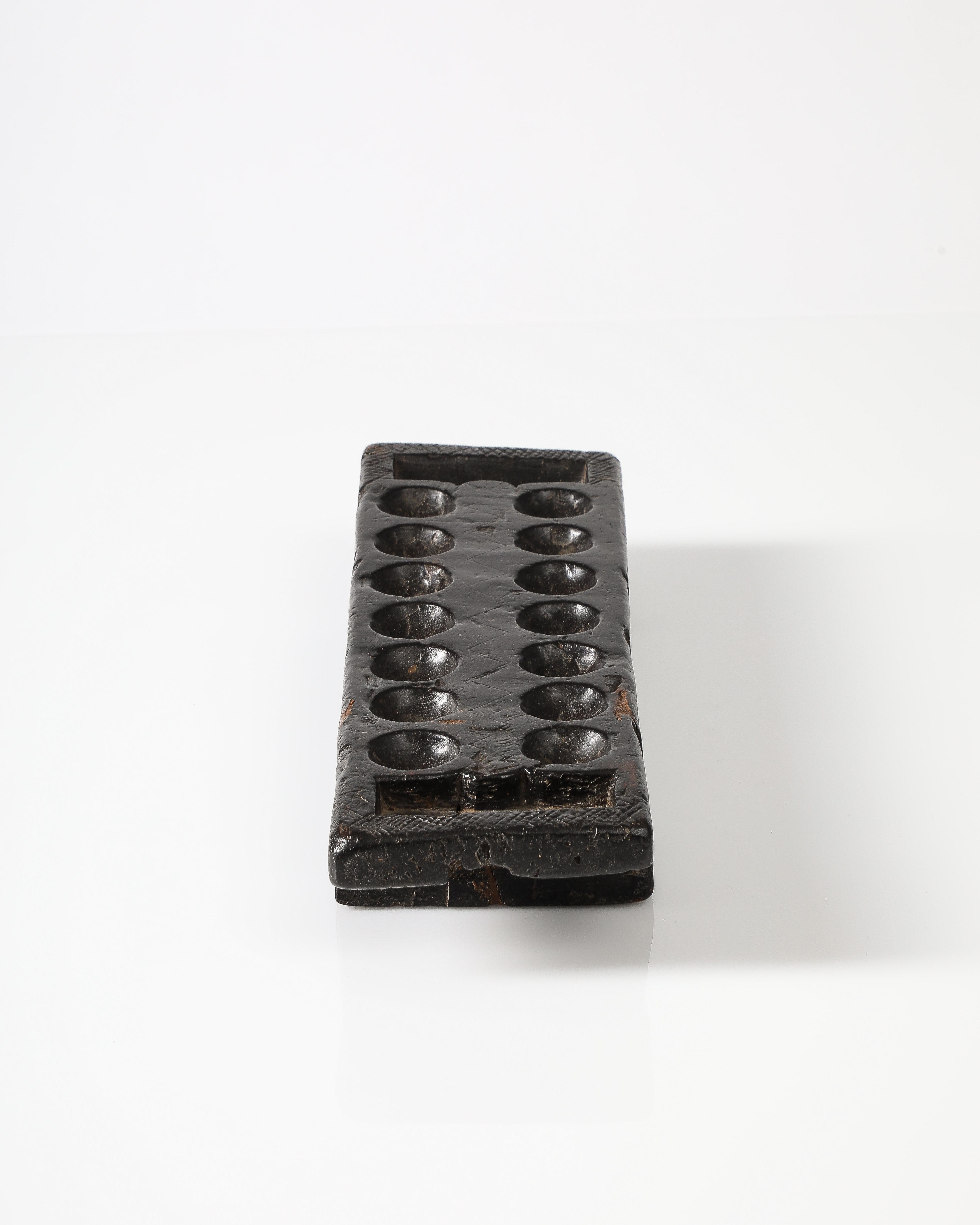 Wooden Hand-carved Mancala Board, 20th C 5