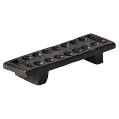 Wooden Hand-carved Mancala Board, 20th C