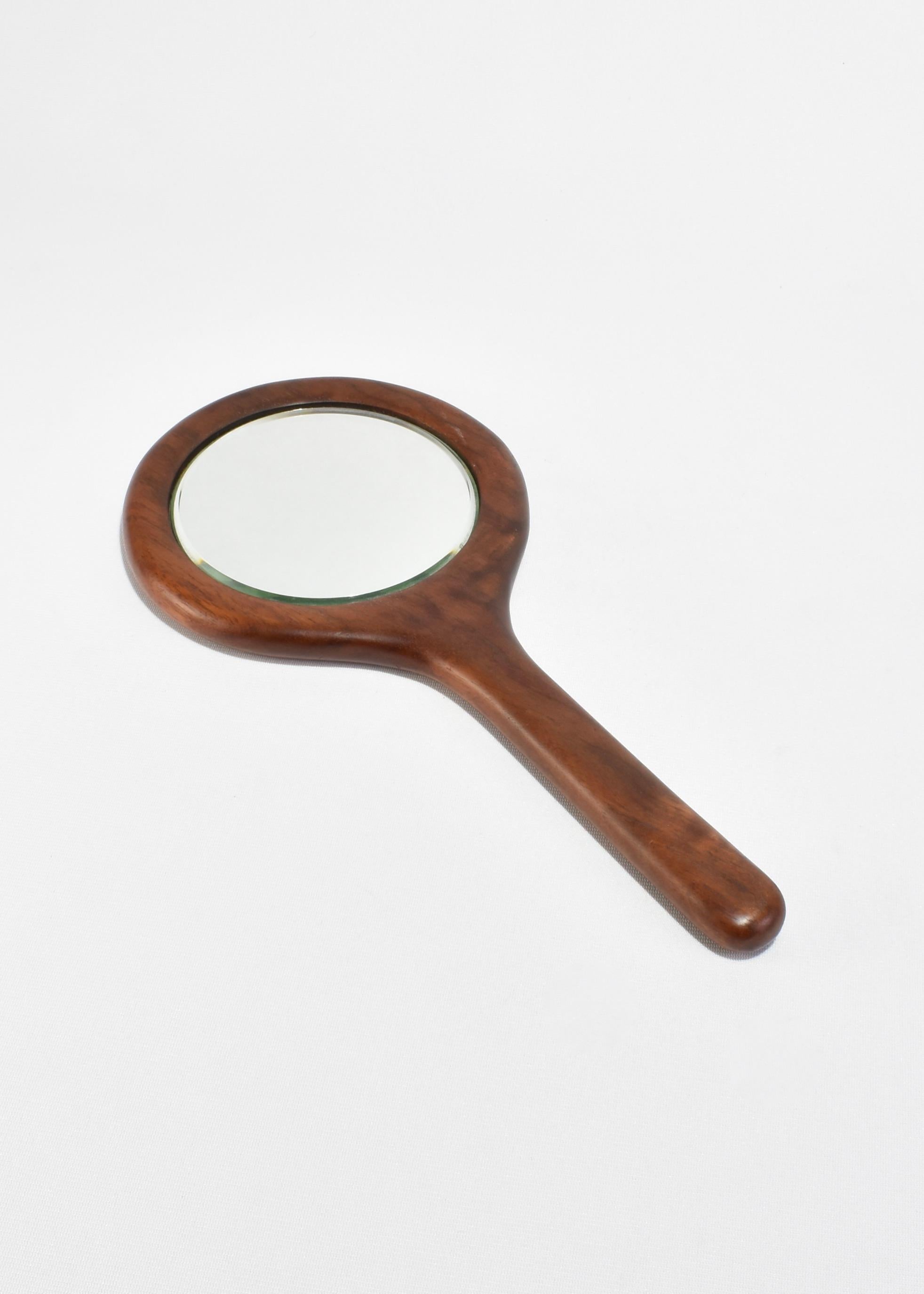 Handspiegel aus Holz (Handgefertigt) im Angebot