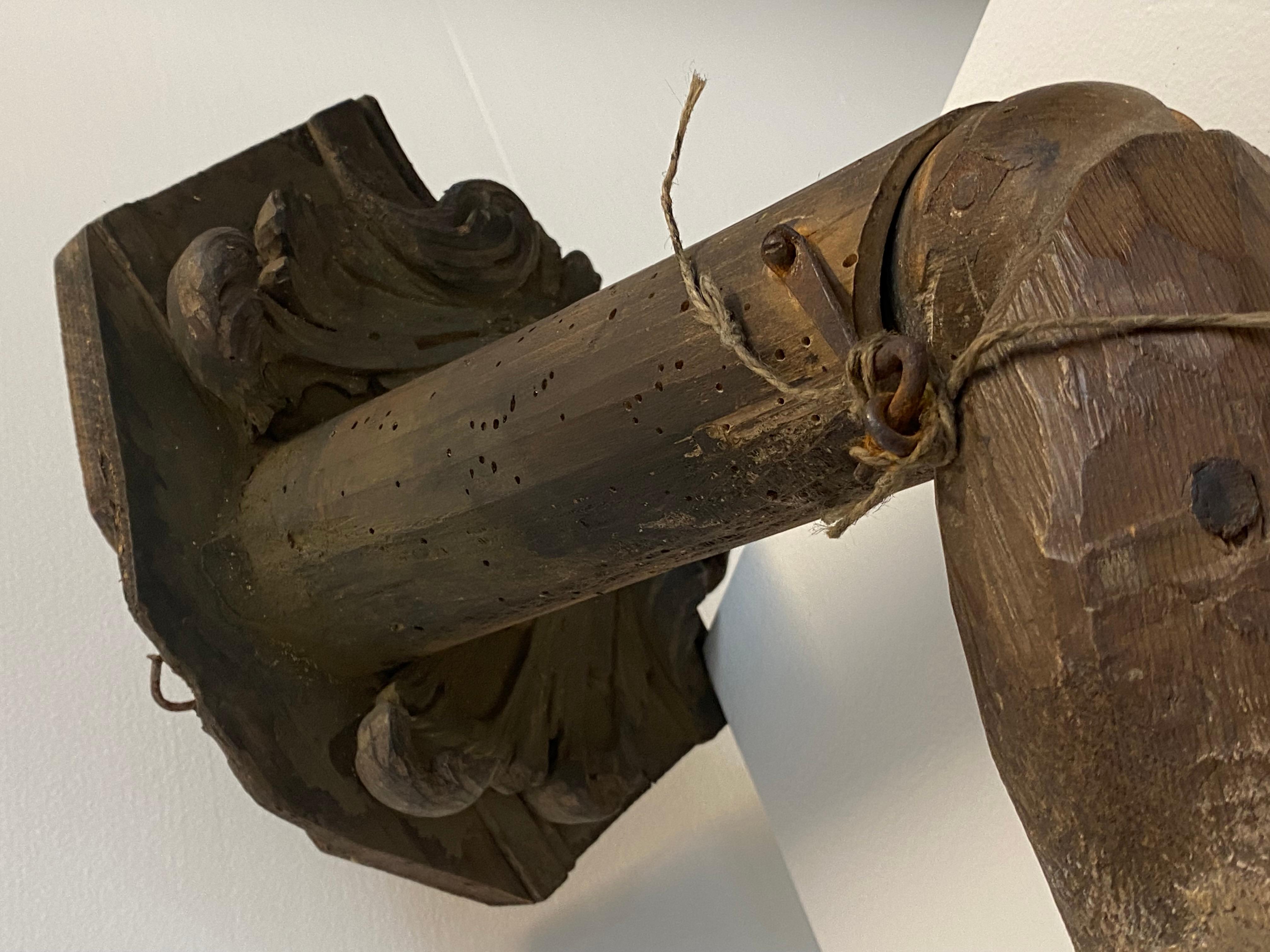 Fruitwood Wooden Hand of an Antique Mannequin, Italy, 18 th Century For Sale