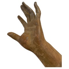 Wooden Hand of an Antique Mannequin, Italy, 18 th Century