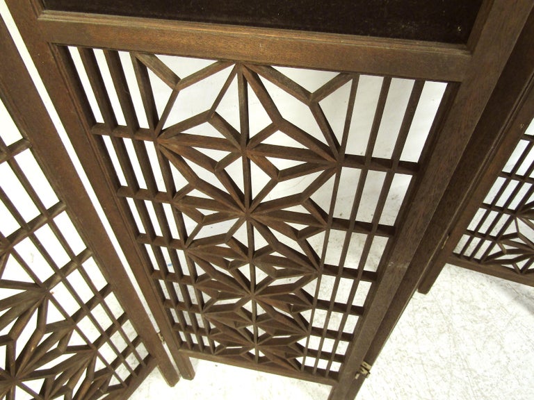 Wooden Hand Painted Room Divider For Sale at 1stDibs hand painted