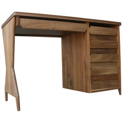 Wooden Handmade Wooden Desk in Style of Ico Parisi