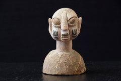 Wooden Head of a Wife of an Ooni of Ile-Ife, Yoruba People, Nigeria, circa 1930s