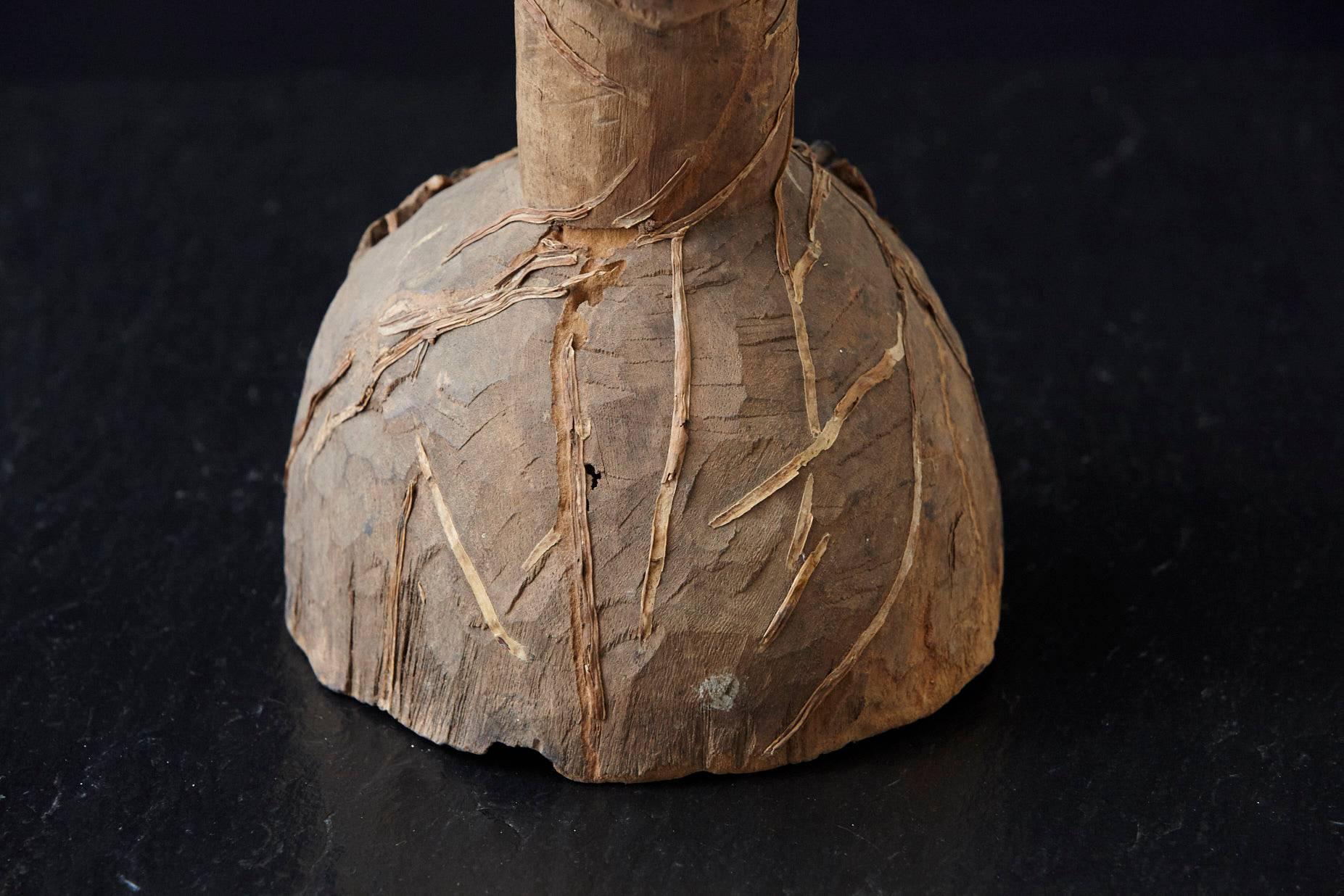 Tête en bois d'un Ooni d'Ile-Ife, peuple Yoruba, Nigeria, vers les années 1930. en vente 3